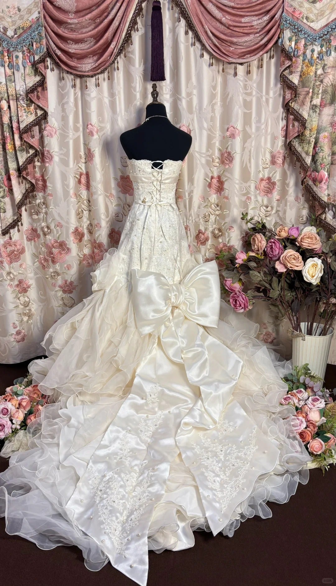 Strapless Long Elegant Wedding Dresses Princess Bridal Gown