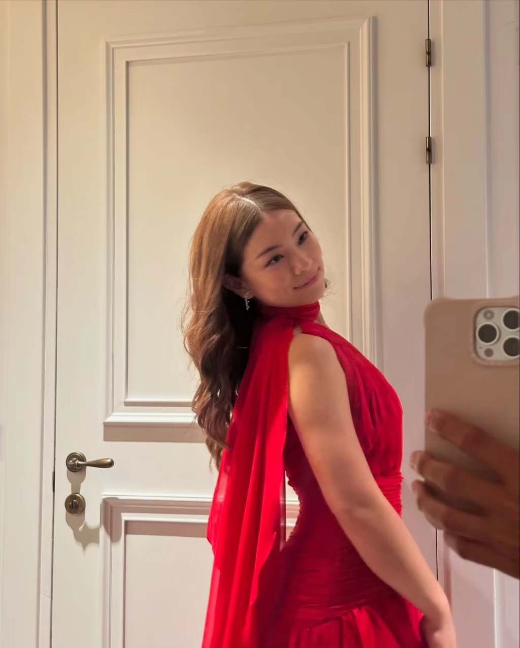 Red Evening Dress, Side Slit Party Dress For Women - Fashionpara