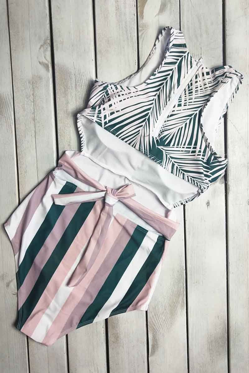 Florcoo Digital Printed One-Piece Swimsuit