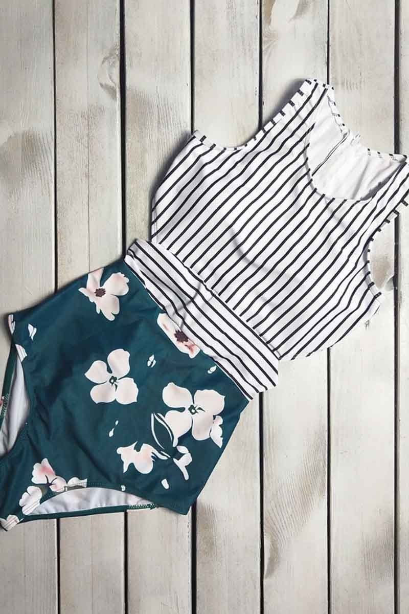 Florcoo Digital Printed One-Piece Swimsuit