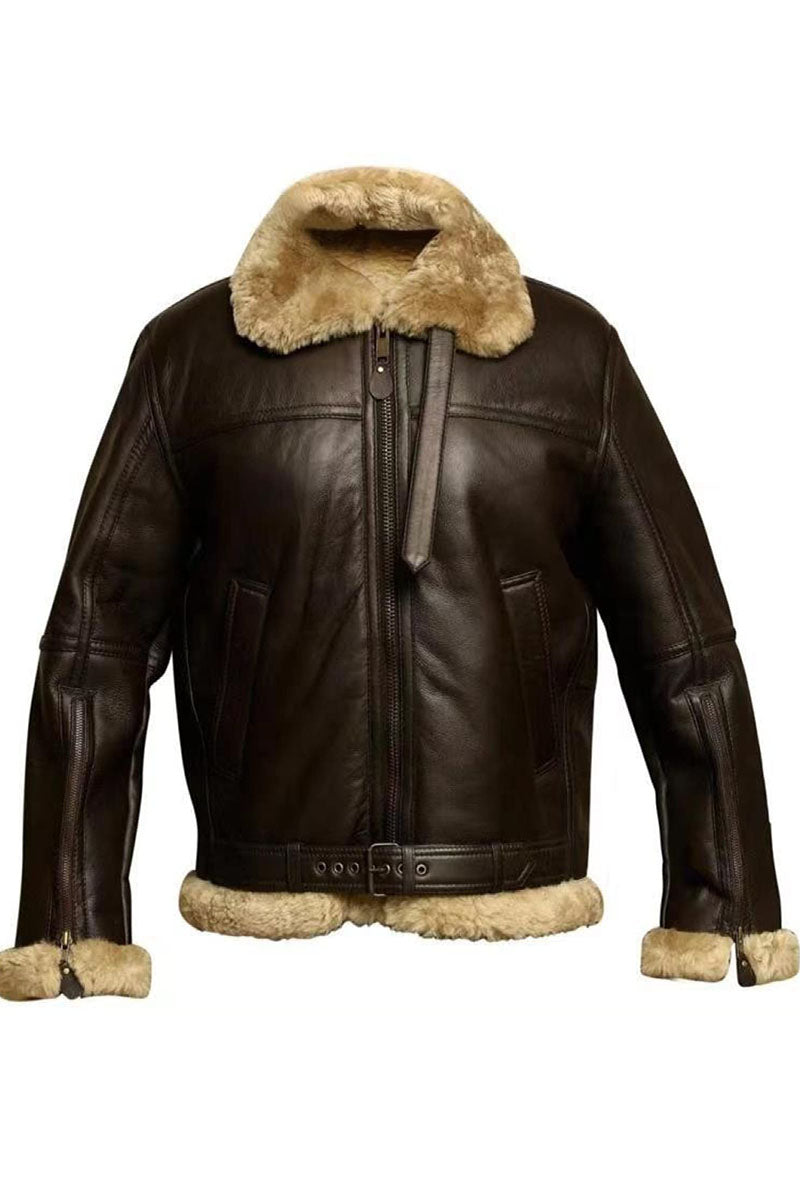 Men's Winter Fleece Coat Casual Military Bomber Jacket Stand Collar Cotton Cargo Outwear - Fashionpara