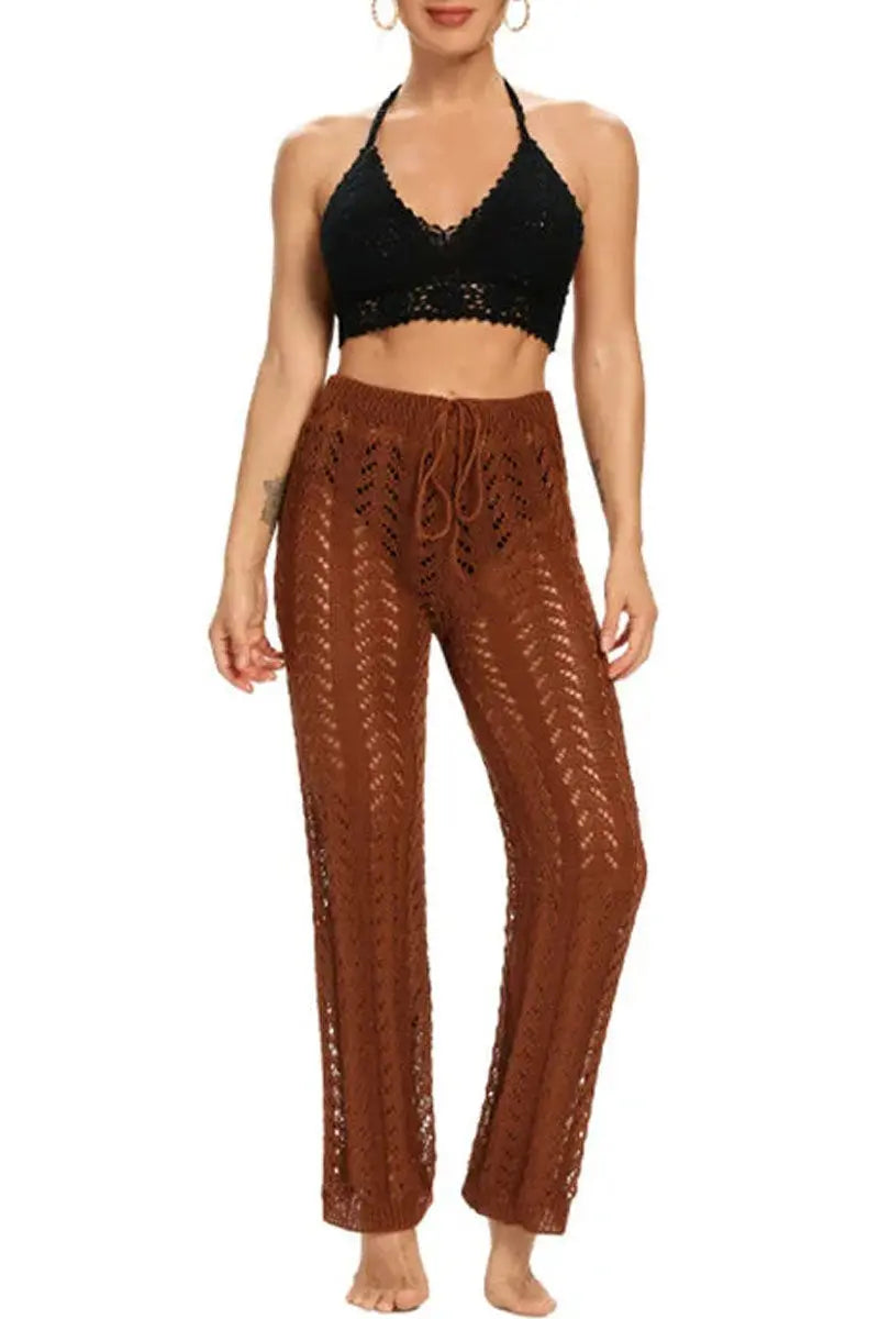 Boho Crochet Trousers Fashionpara