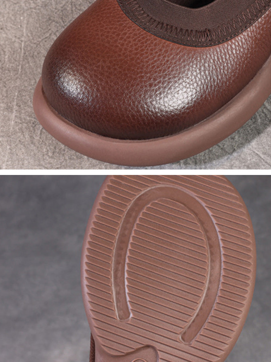 Casual Genuine Leather Low Heel Shoes