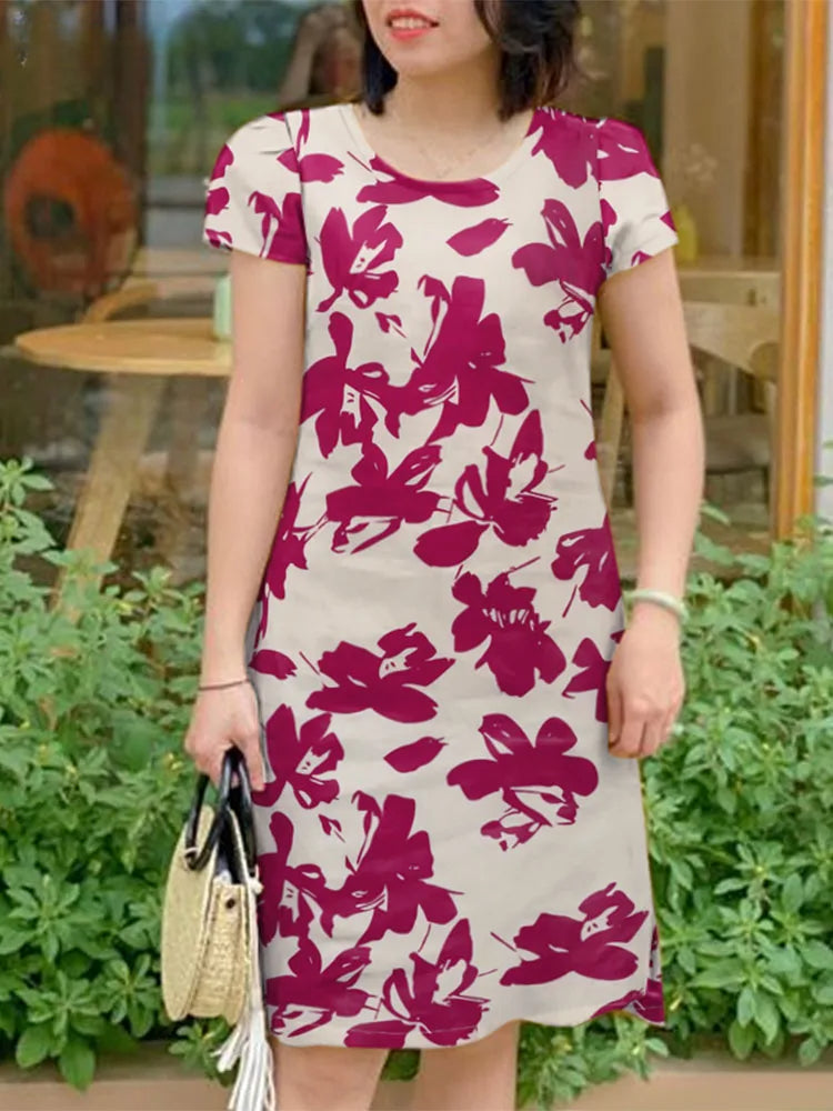 Elegant Floral Sundress Casual Floral Dress