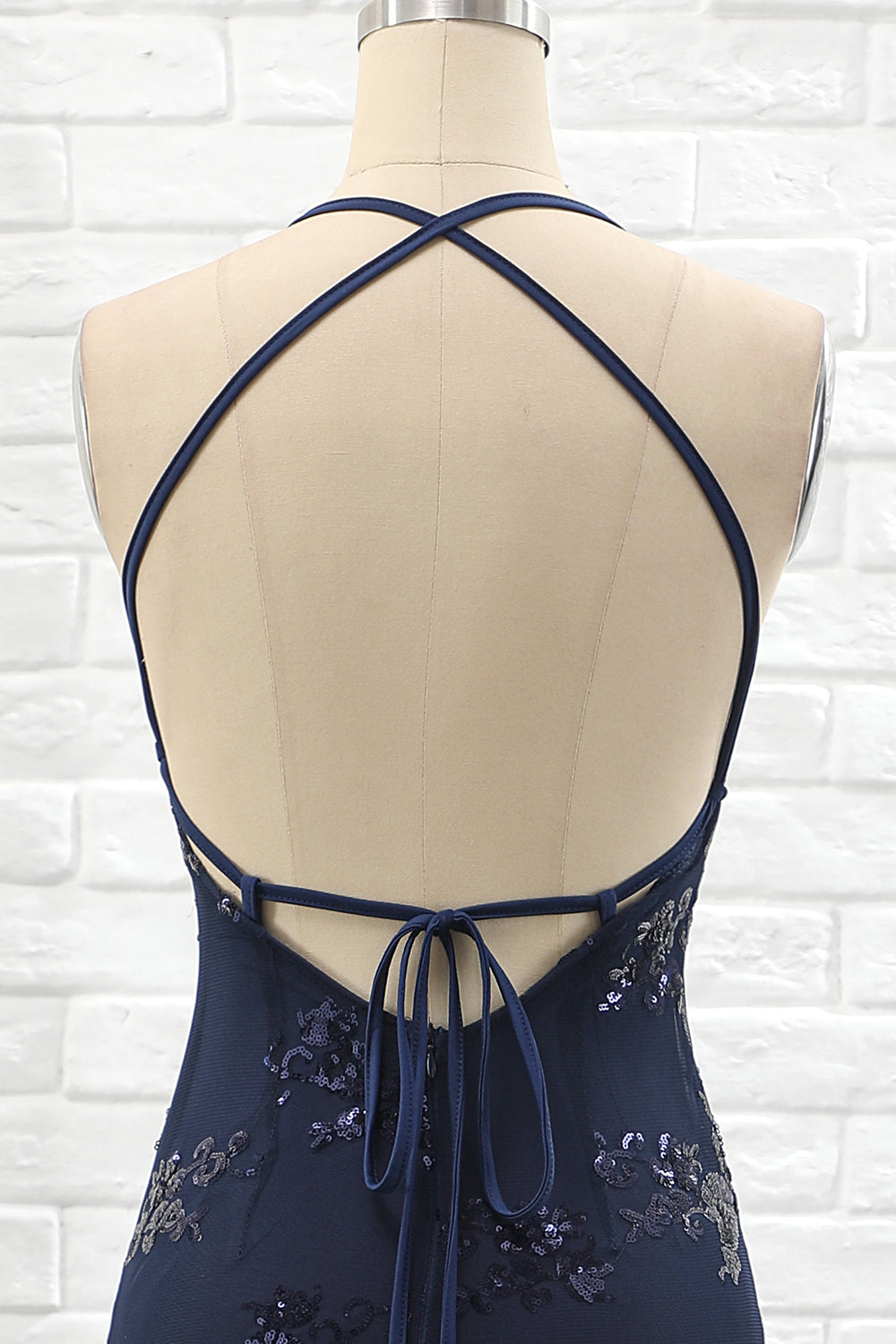Spaghetti Straps Mermaid Party Dress - Fashionpara