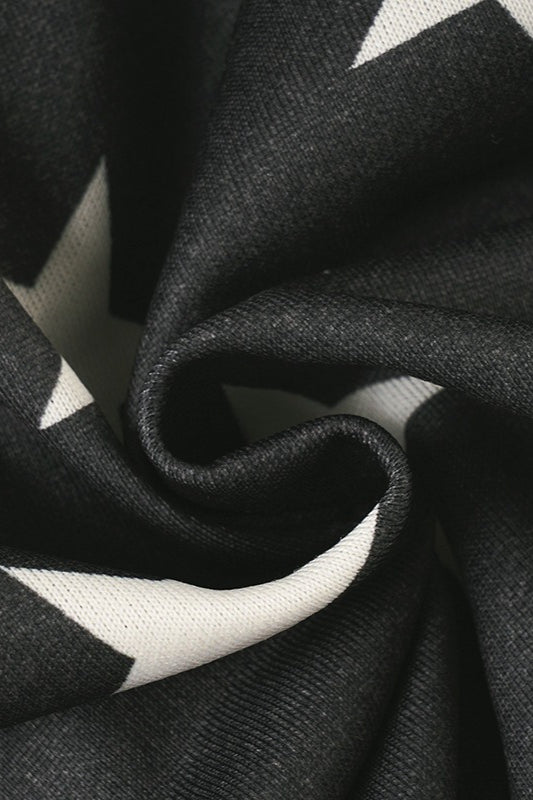 Star Jacquard Zip Hoodie