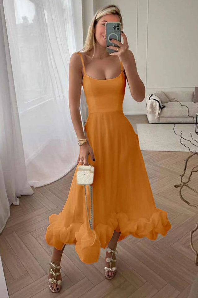 Flounce Bustier Midi Dress - View 20