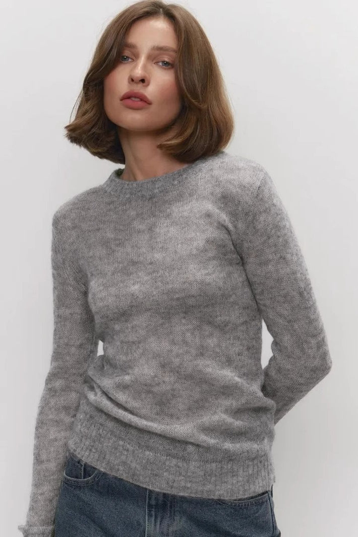 Lightweight Mohair Knit Sweater