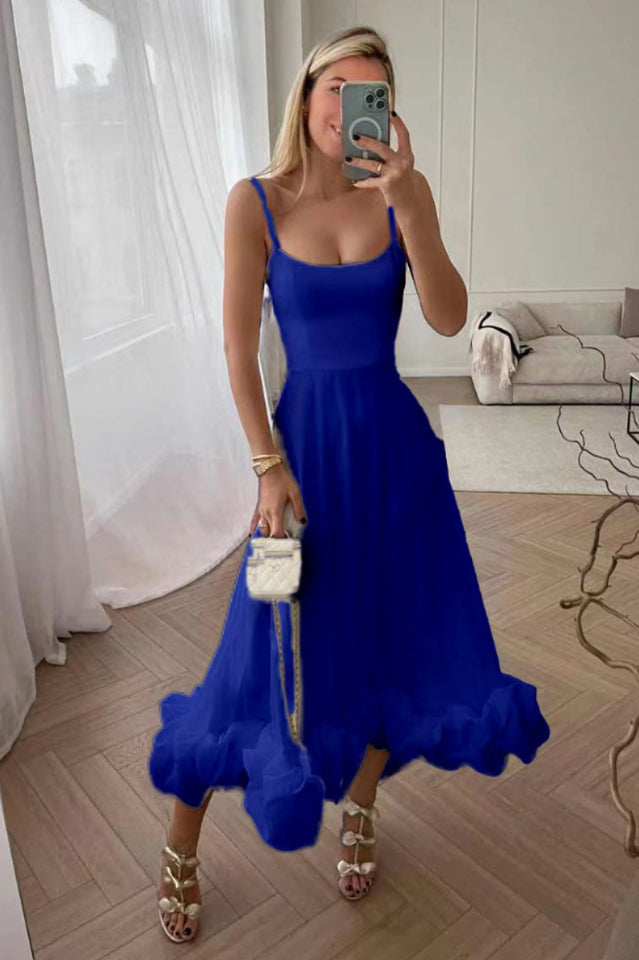 Flounce Bustier Midi Dress - View 21