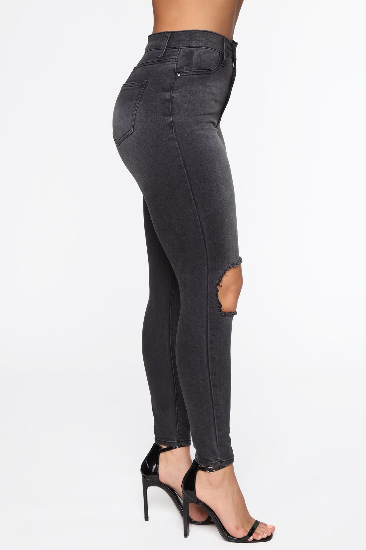 KittenAlarm - All For You High Rise Jeans - Black