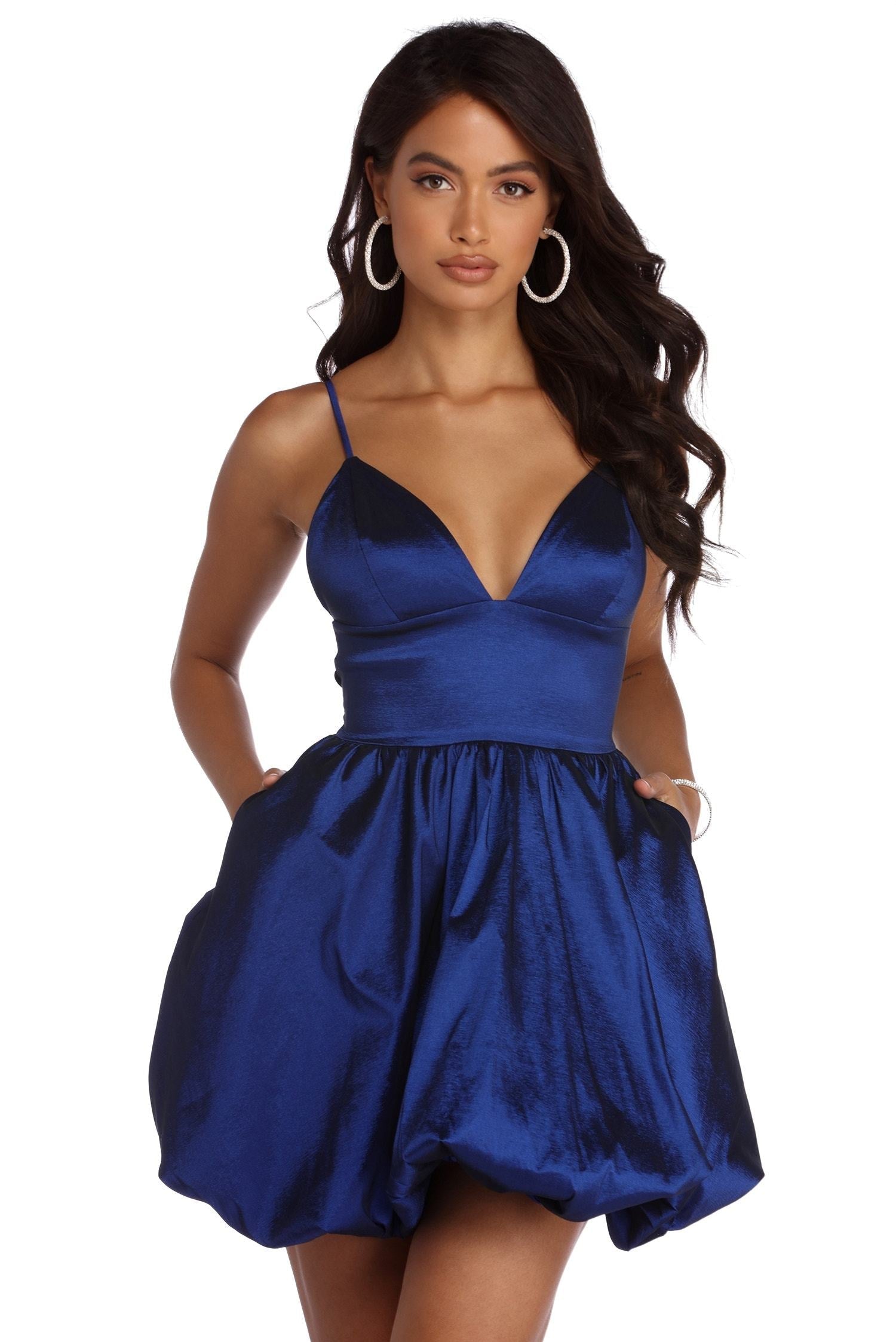 Carrianne Formal Taffeta Party Dress - Fashionpara
