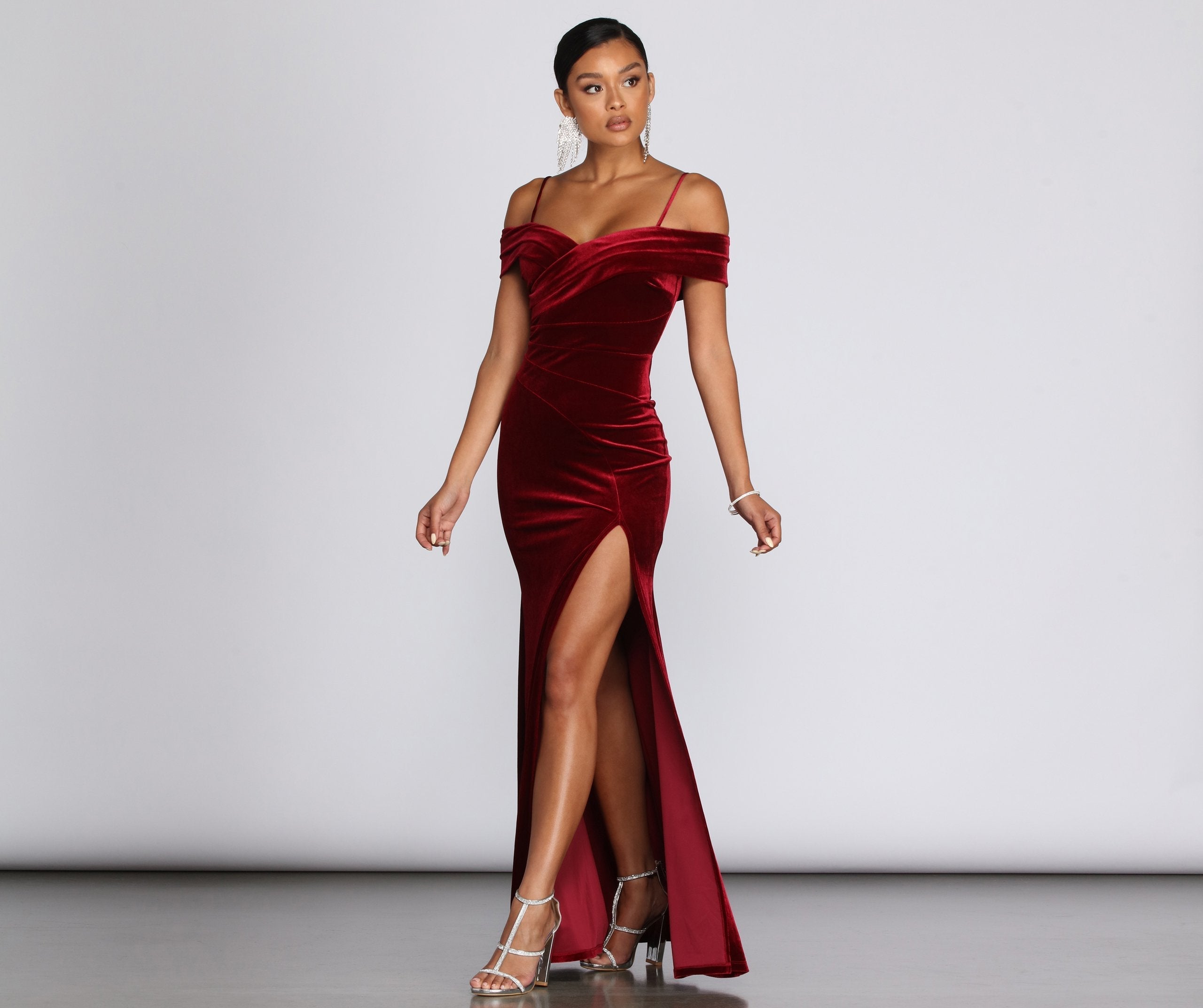 Christiana Velvet Formal Dress - Fashionpara