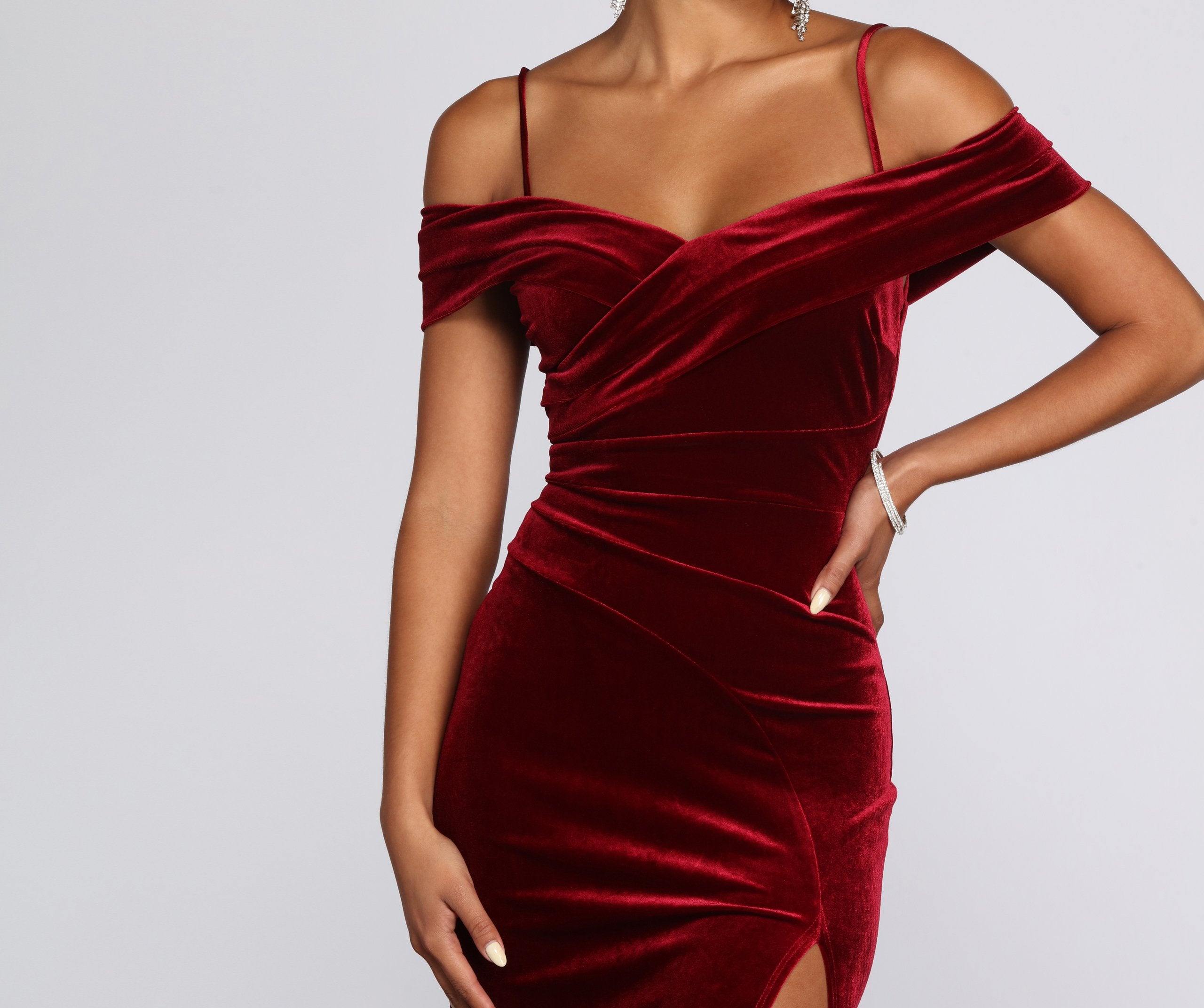 Christiana Velvet Formal Dress - Fashionpara