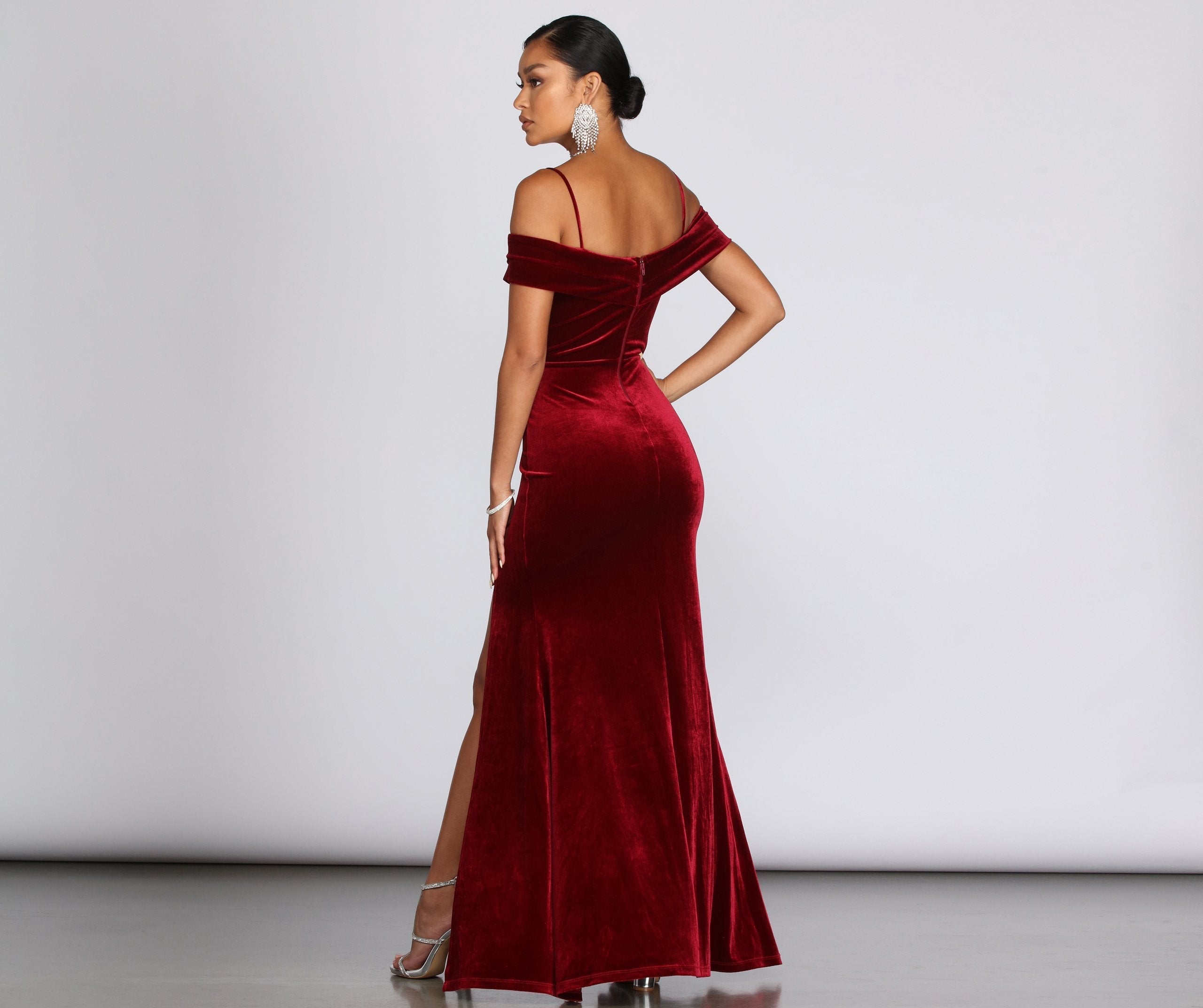 Christiana Velvet Formal Dress - Fashionpara