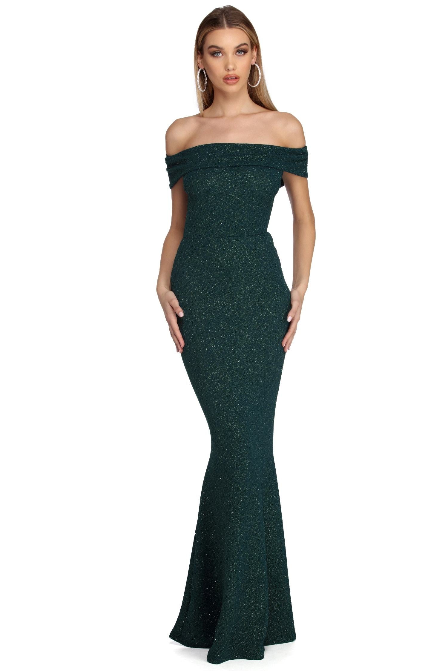 Brooklyn Formal Glitter Dress - Fashionpara