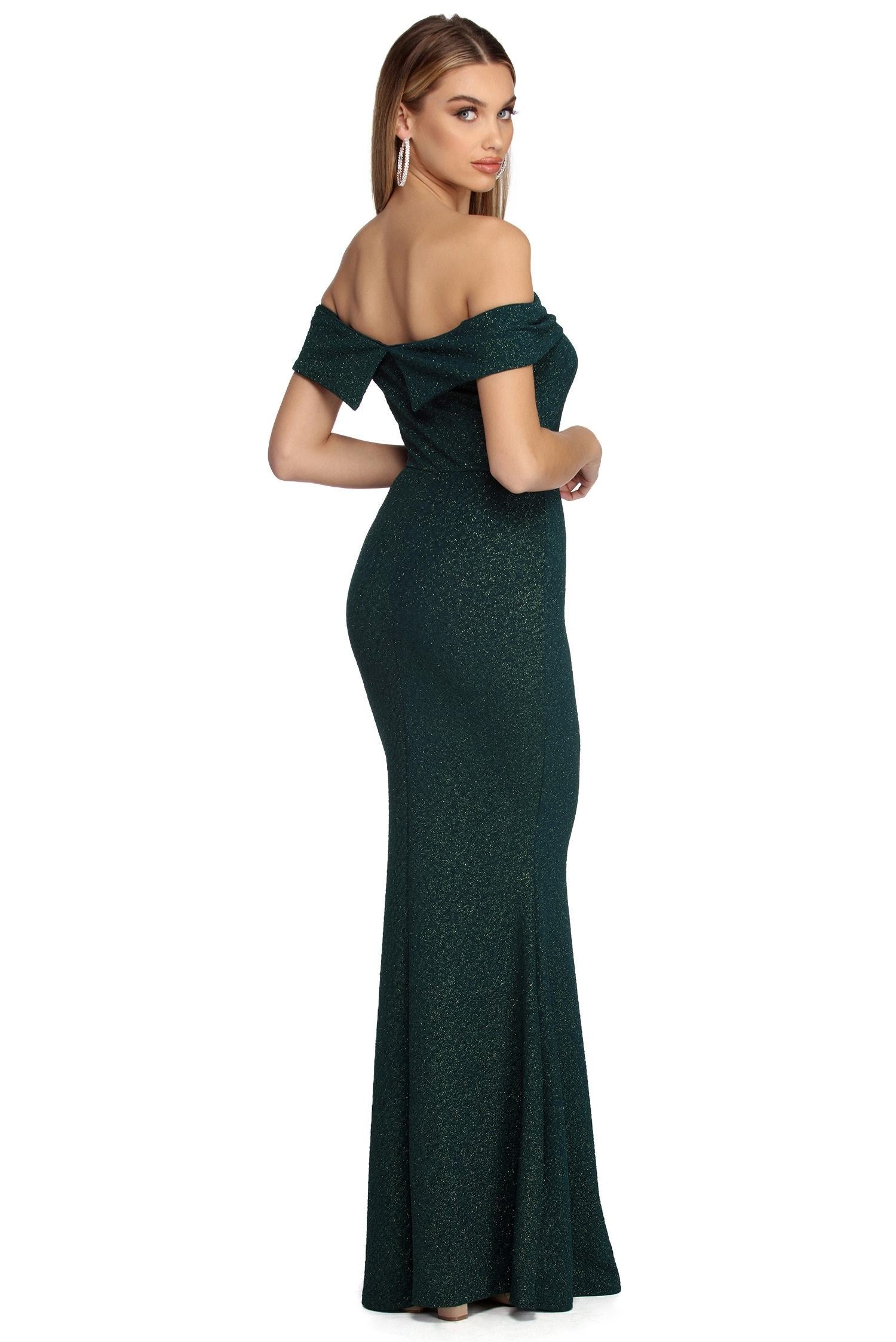 Brooklyn Formal Glitter Dress - Fashionpara