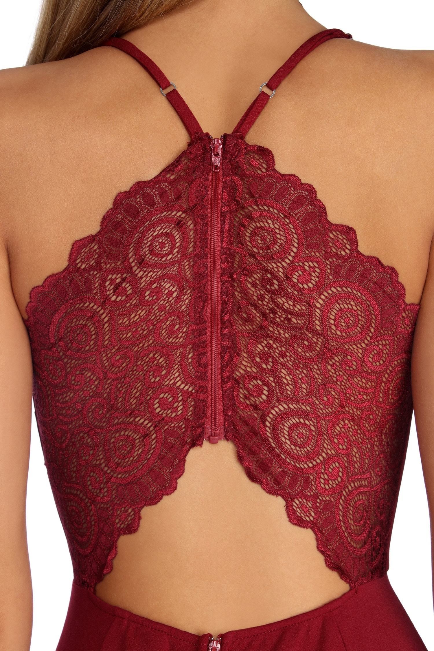 Clarisse Well Refined Lace Back Dress - Fashionpara