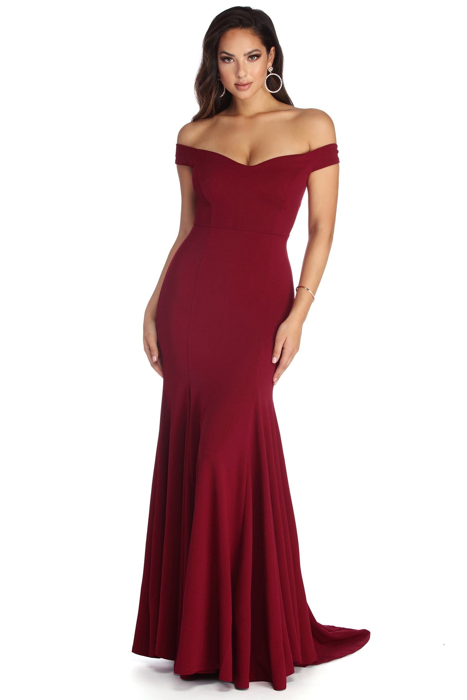 Briar Formal Off The Shoulder Dress - Fashionpara