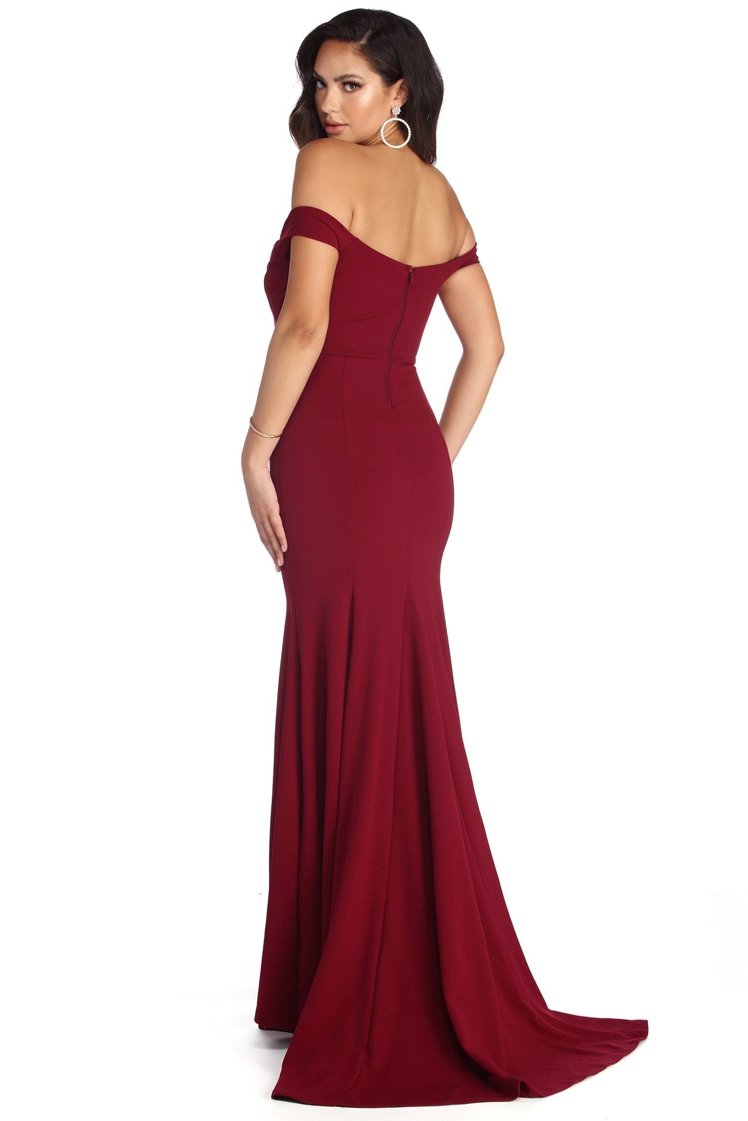 Briar Formal Off The Shoulder Dress - Fashionpara