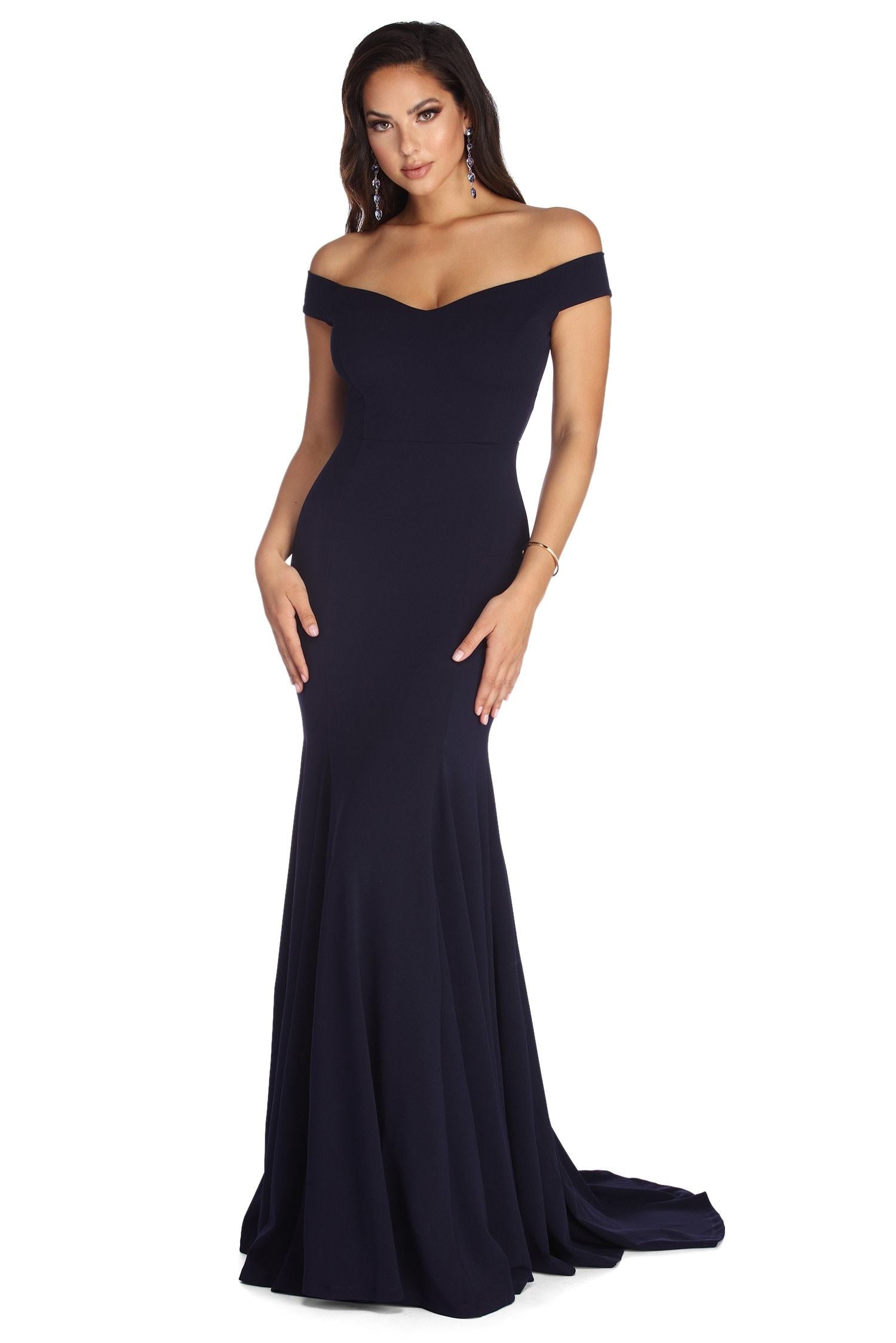 Briar Formal Off The Shoulder Dress - Fashionpara