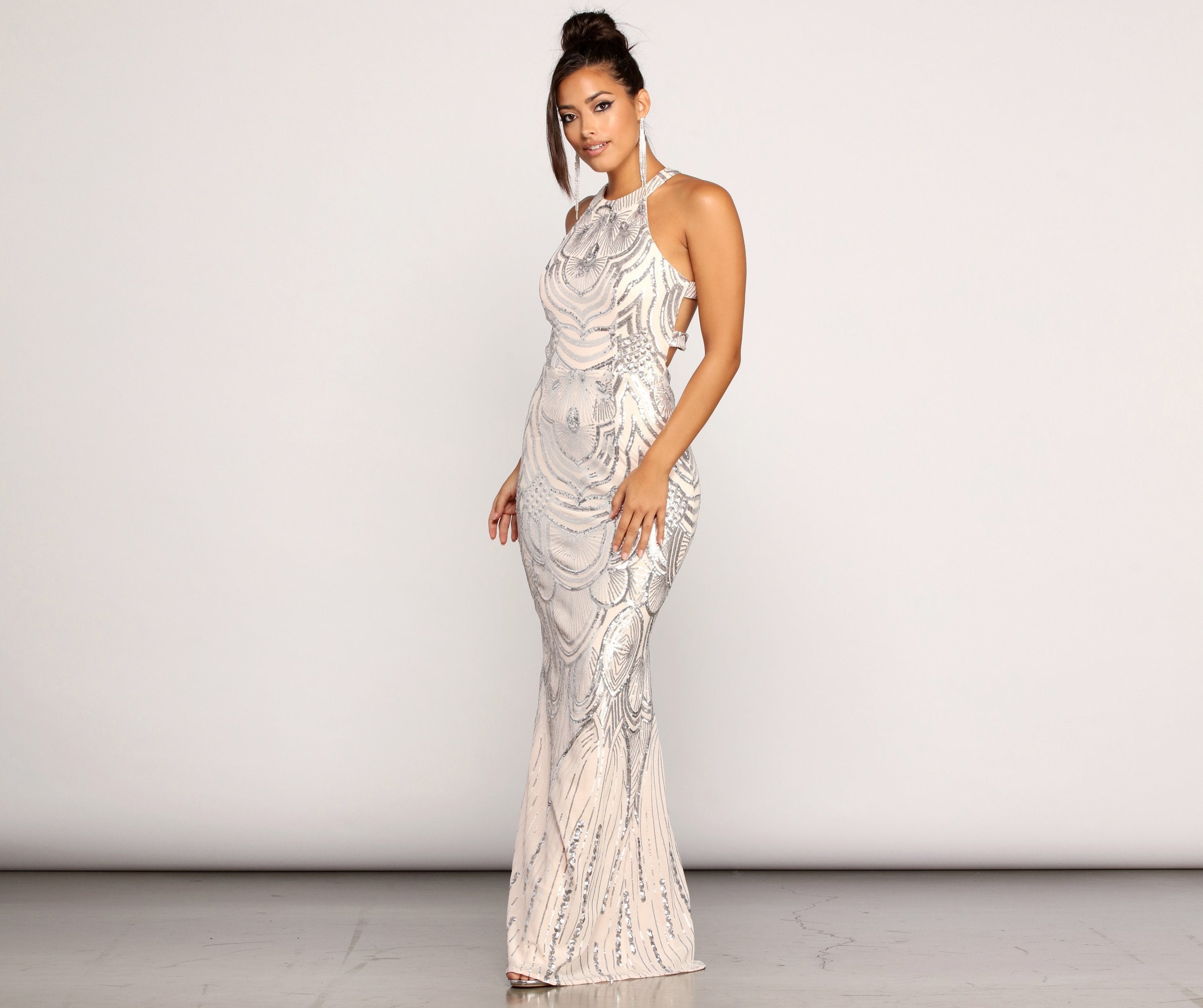 Payton Formal Sleeveless Sequin Dress - Fashionpara