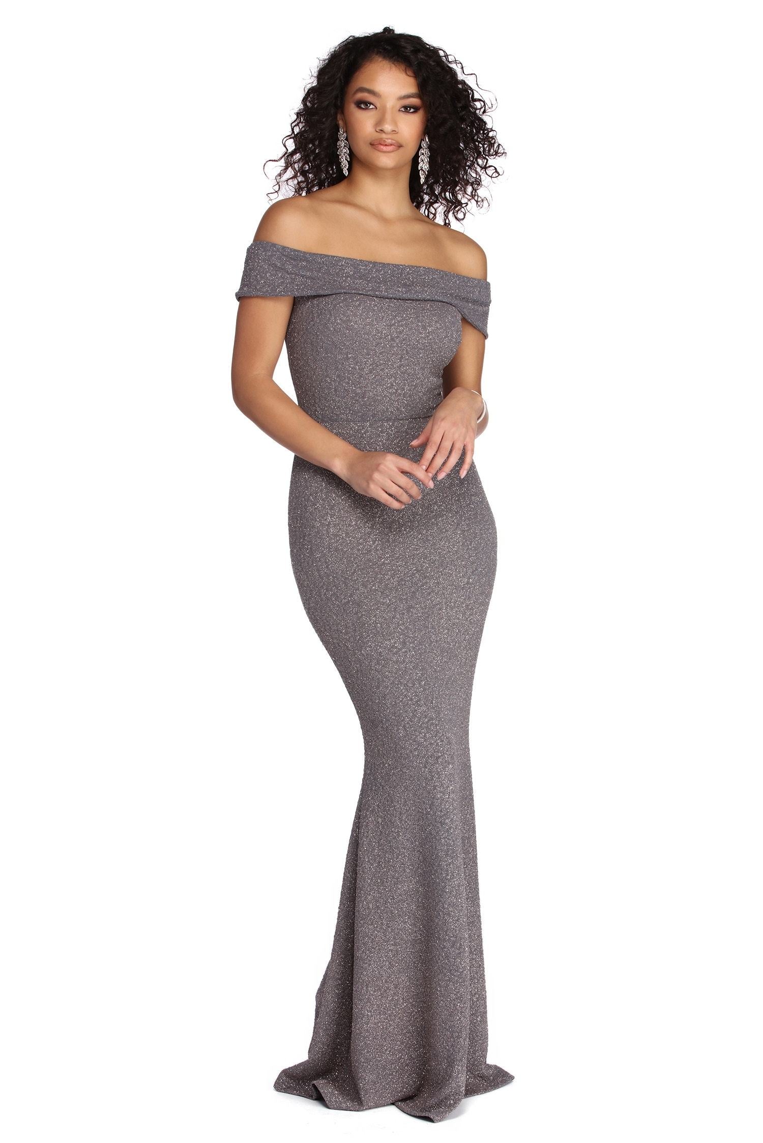 Brooklyn Formal Glitter Dress - Fashionpara