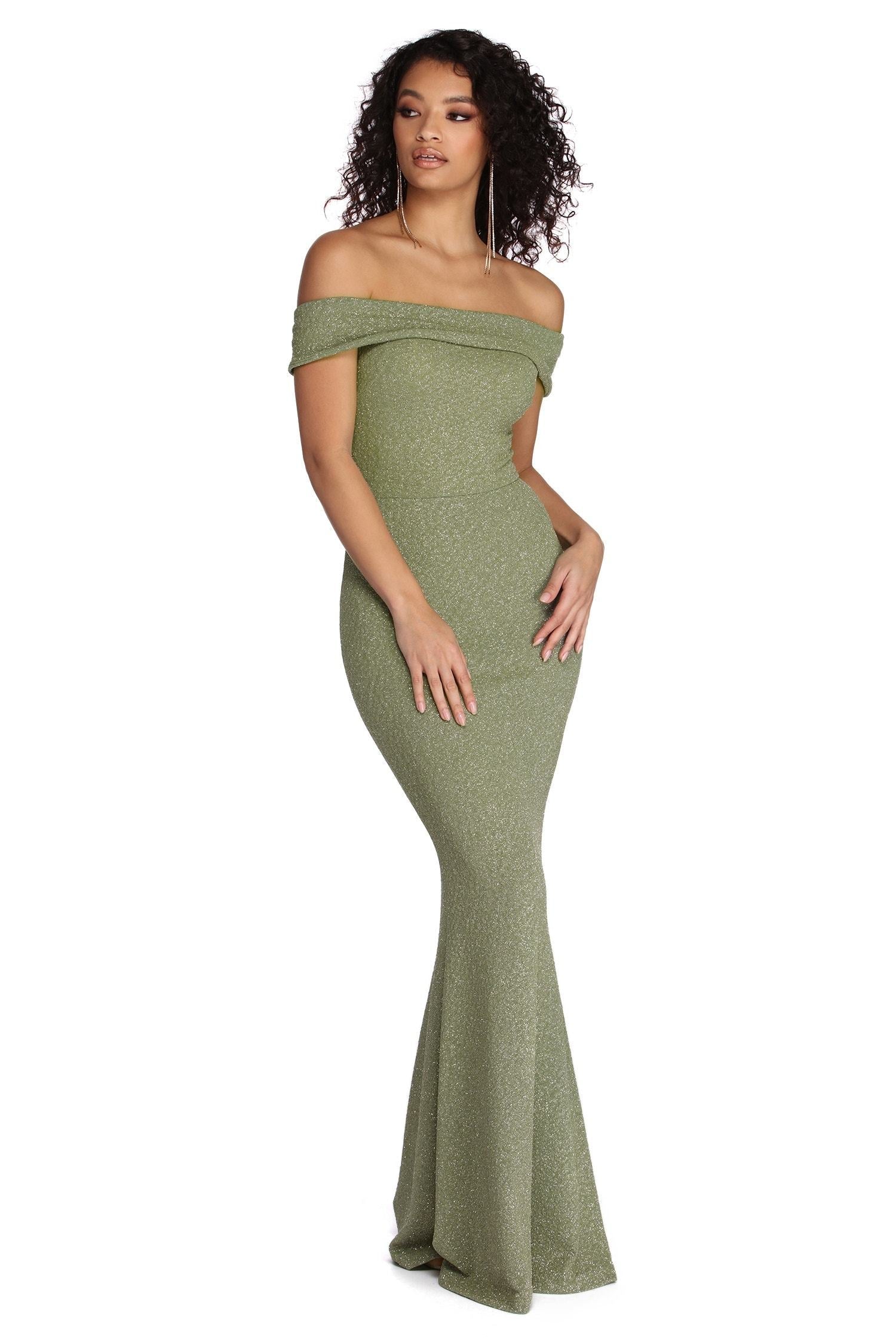 Brooklyn Formal Glitter Dress - Fashionpara