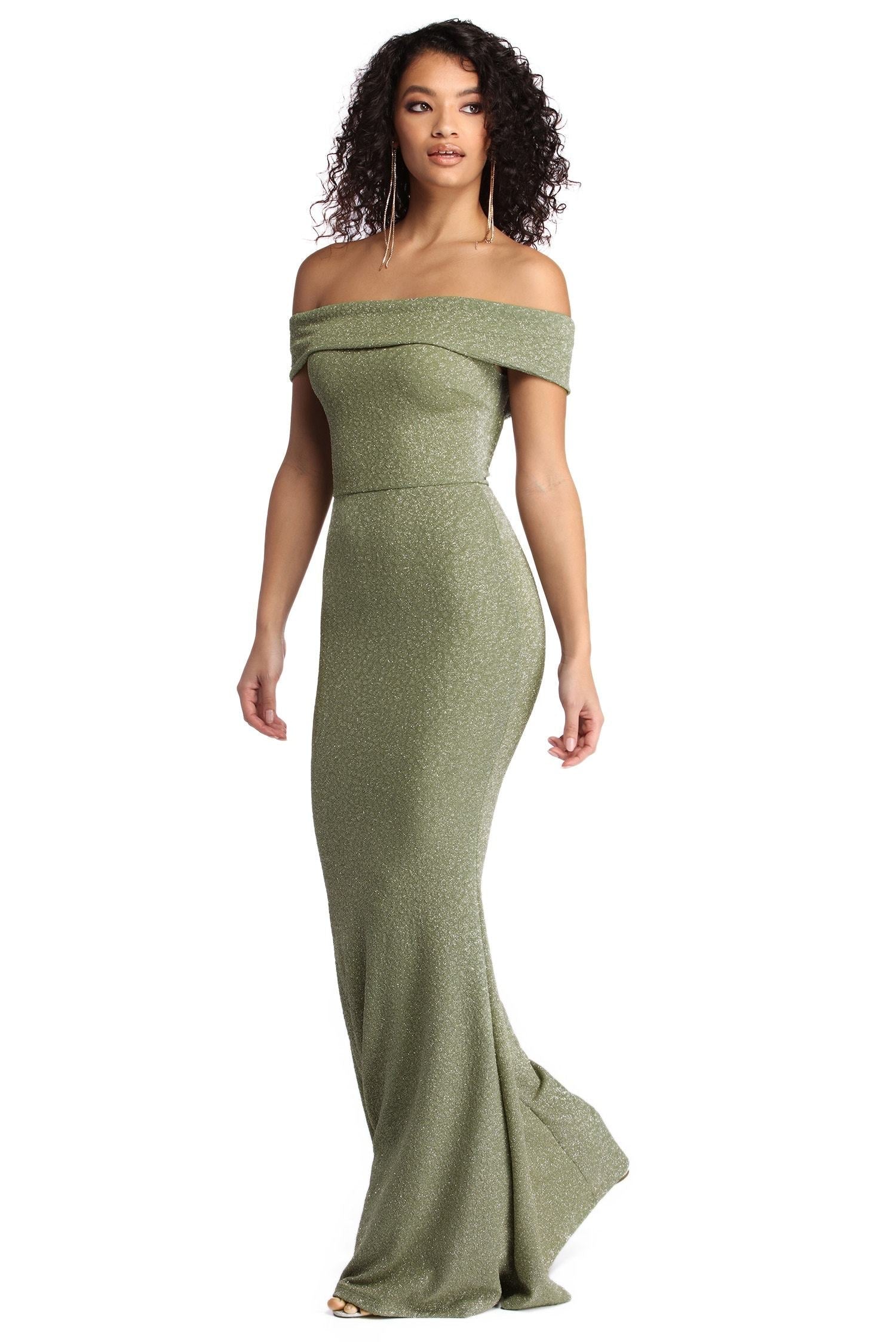 Brooklyn Formal Glitter Dress - Fashionpara