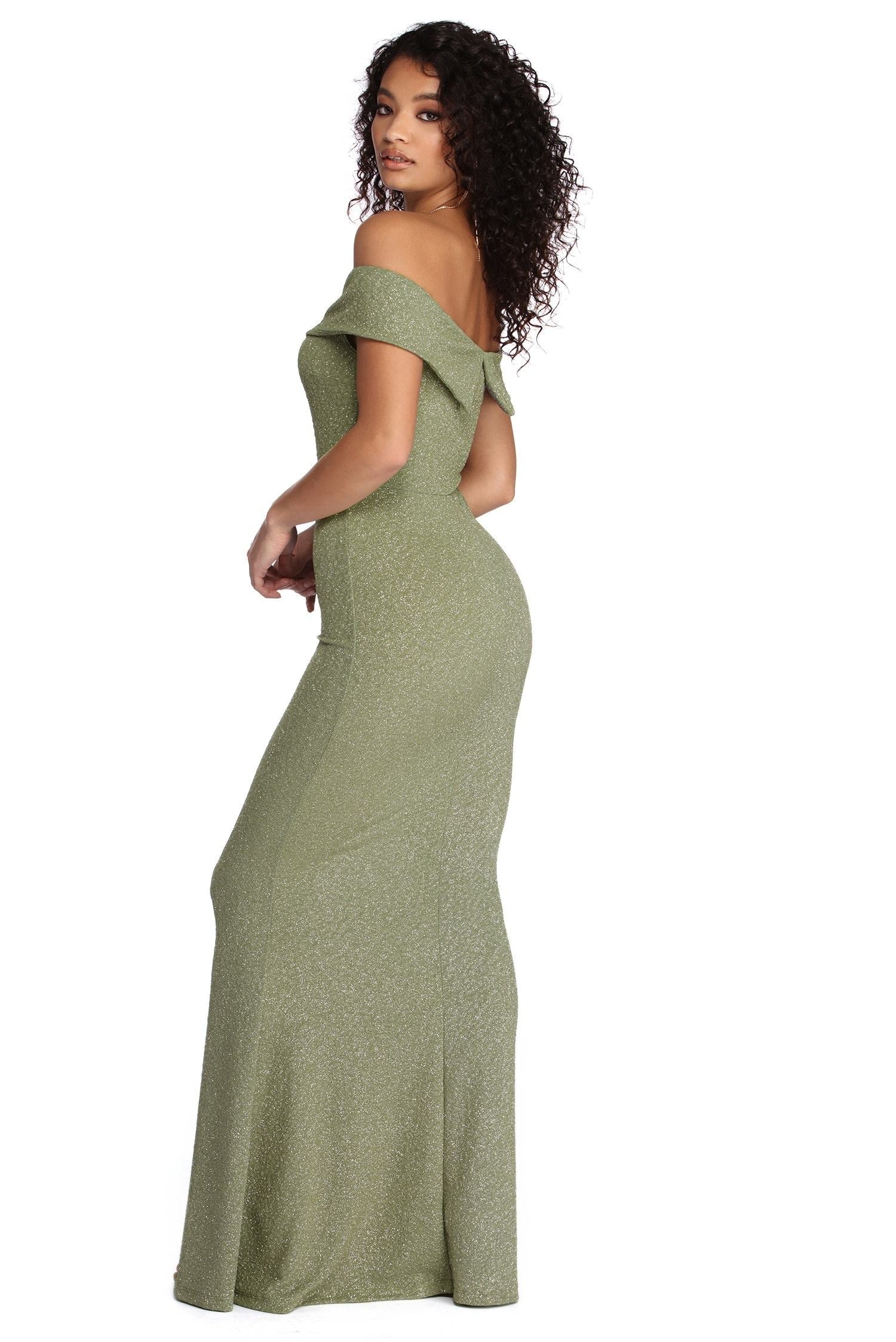 Brooklyn Formal Glitter Dress - Fashionpara