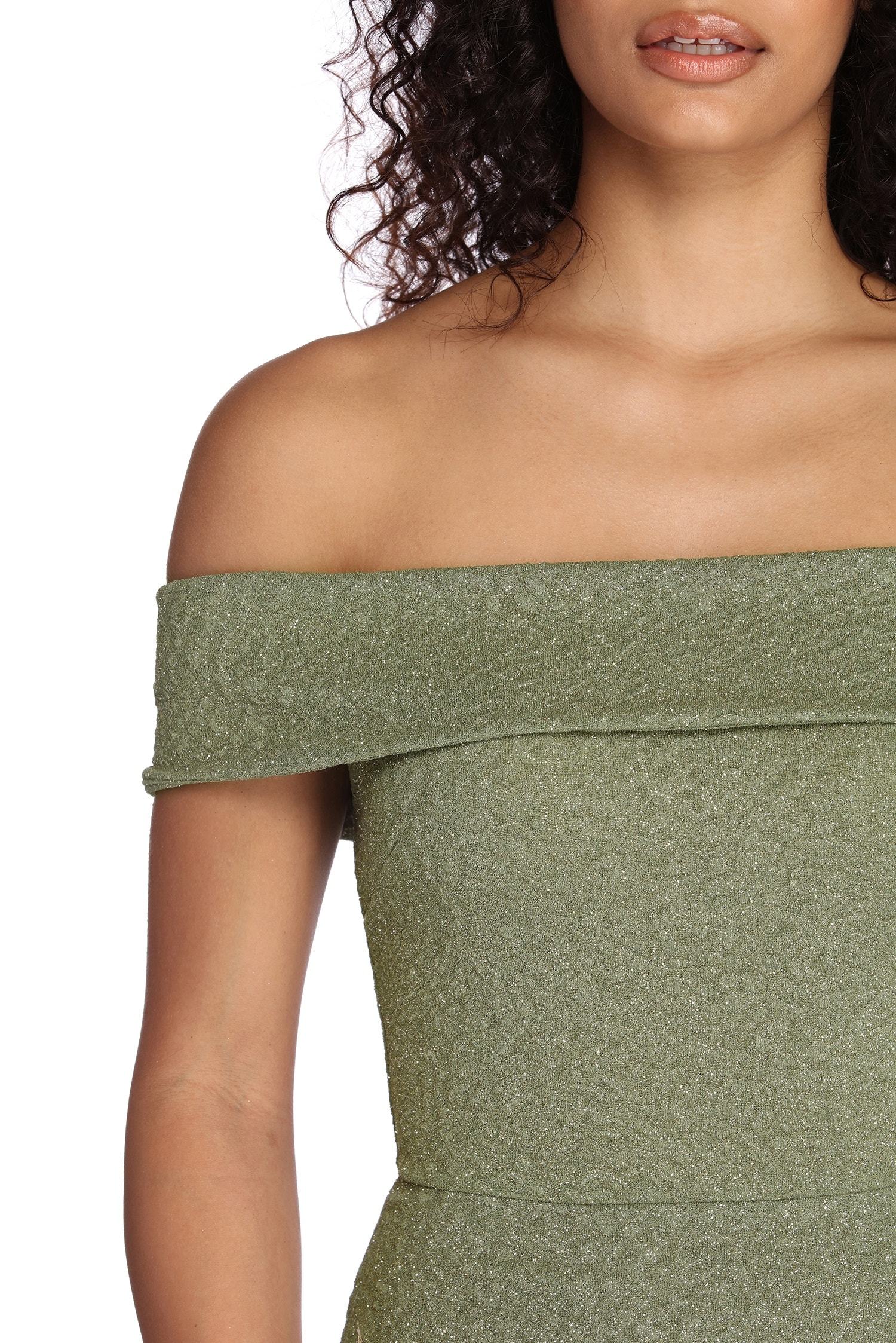 Brooklyn Formal Glitter Dress - Fashionpara