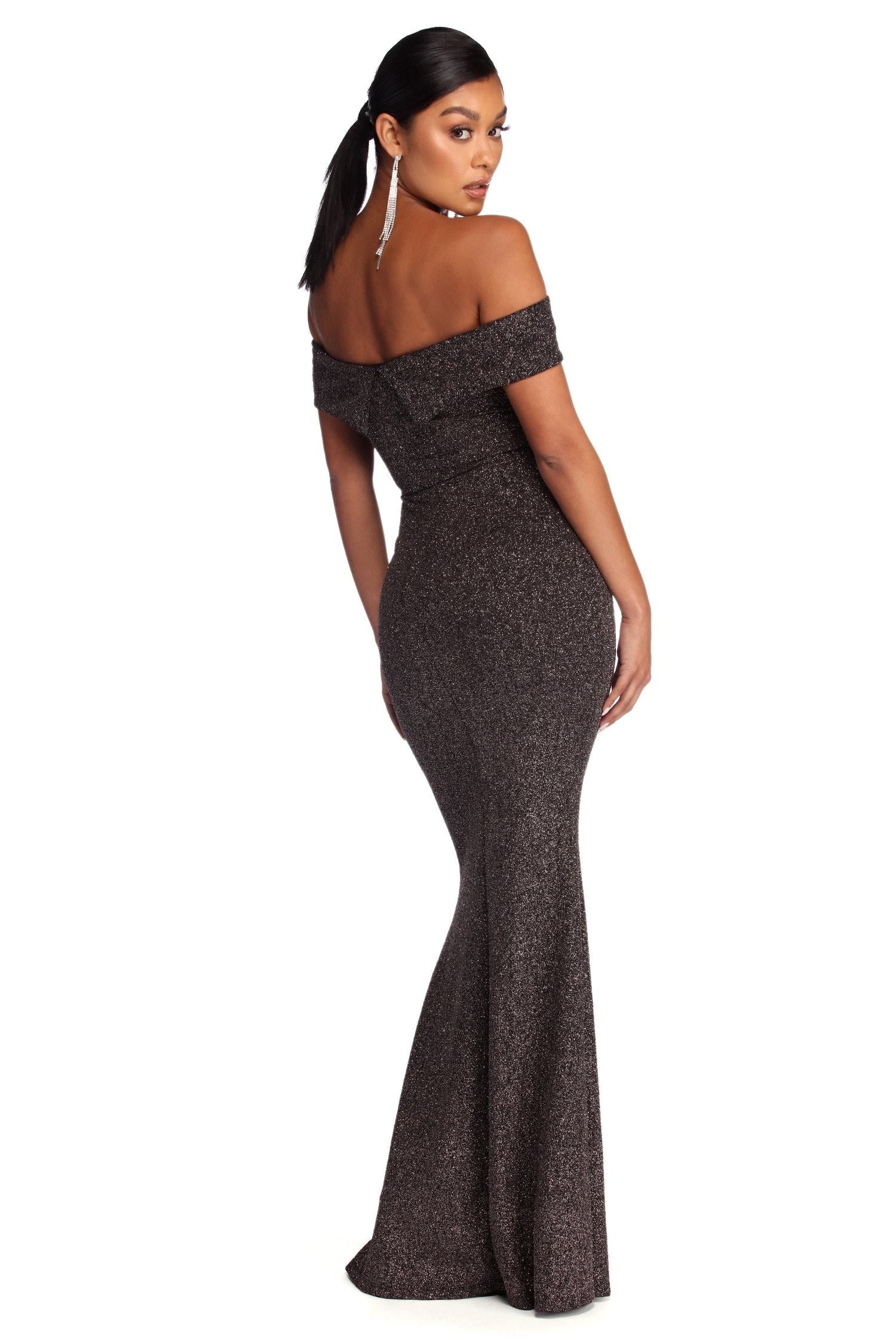 Brooklyn Formal Glitter Dress - Fashionpara