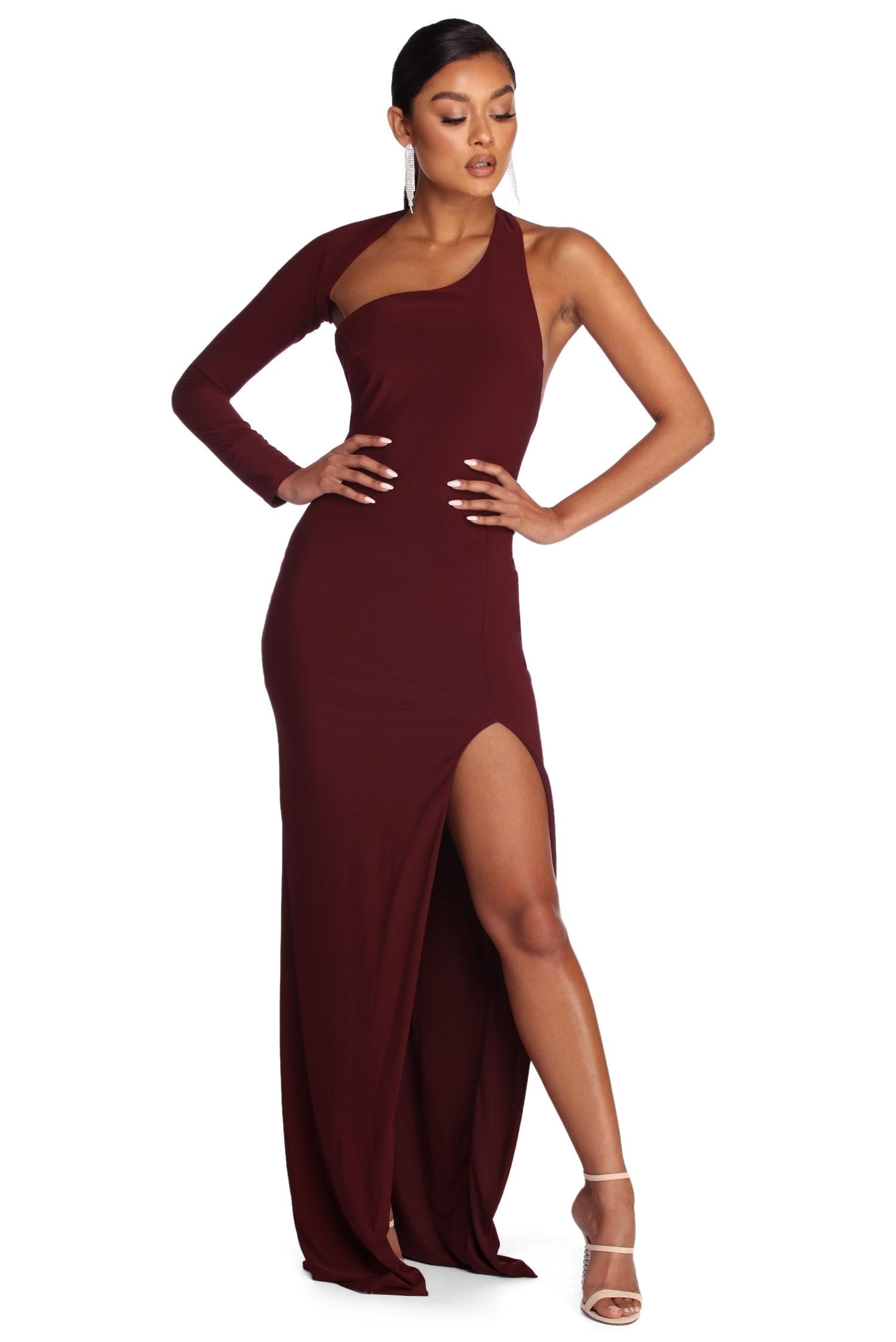 Sienna Formal One Shoulder Dress - Fashionpara
