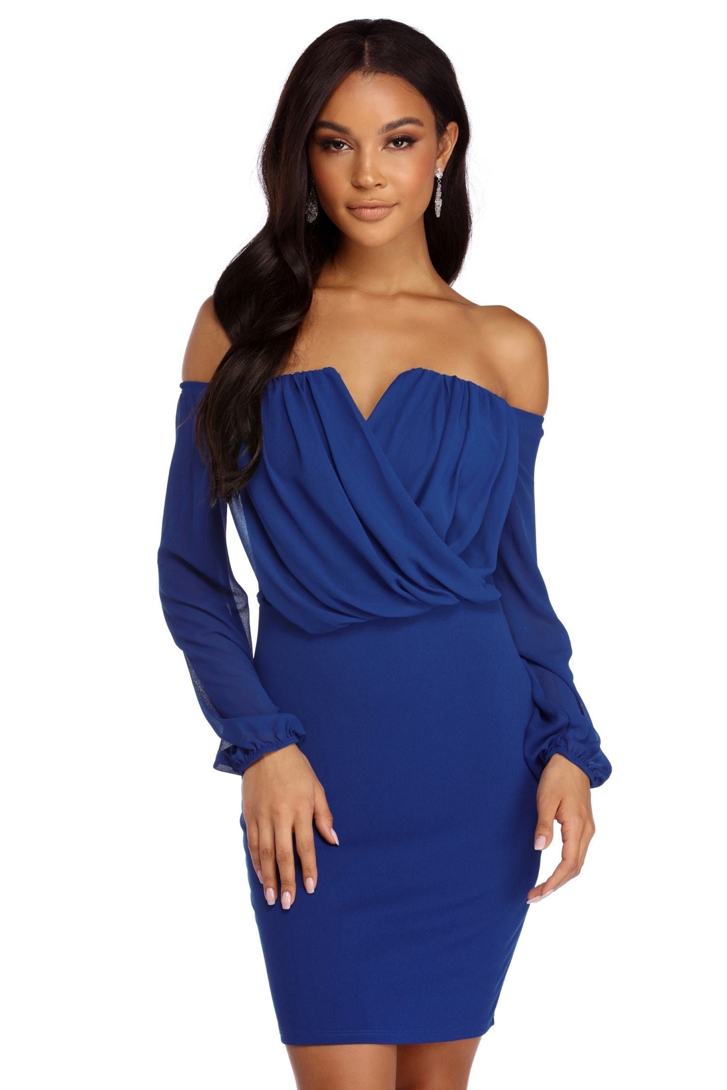 Shook In Chiffon Dress - Fashionpara