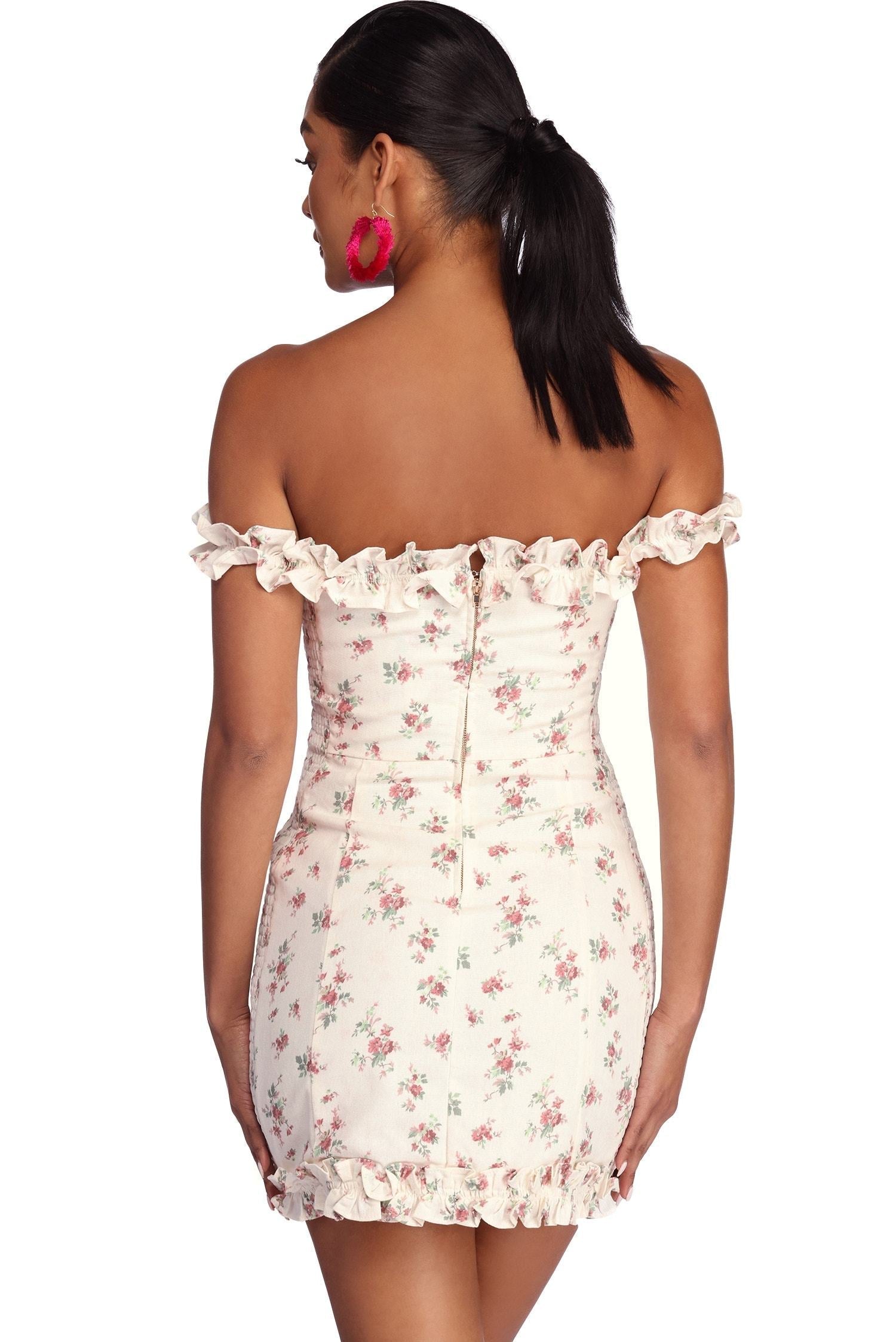 Smocked In Spring Florals Dress  Fashionpara