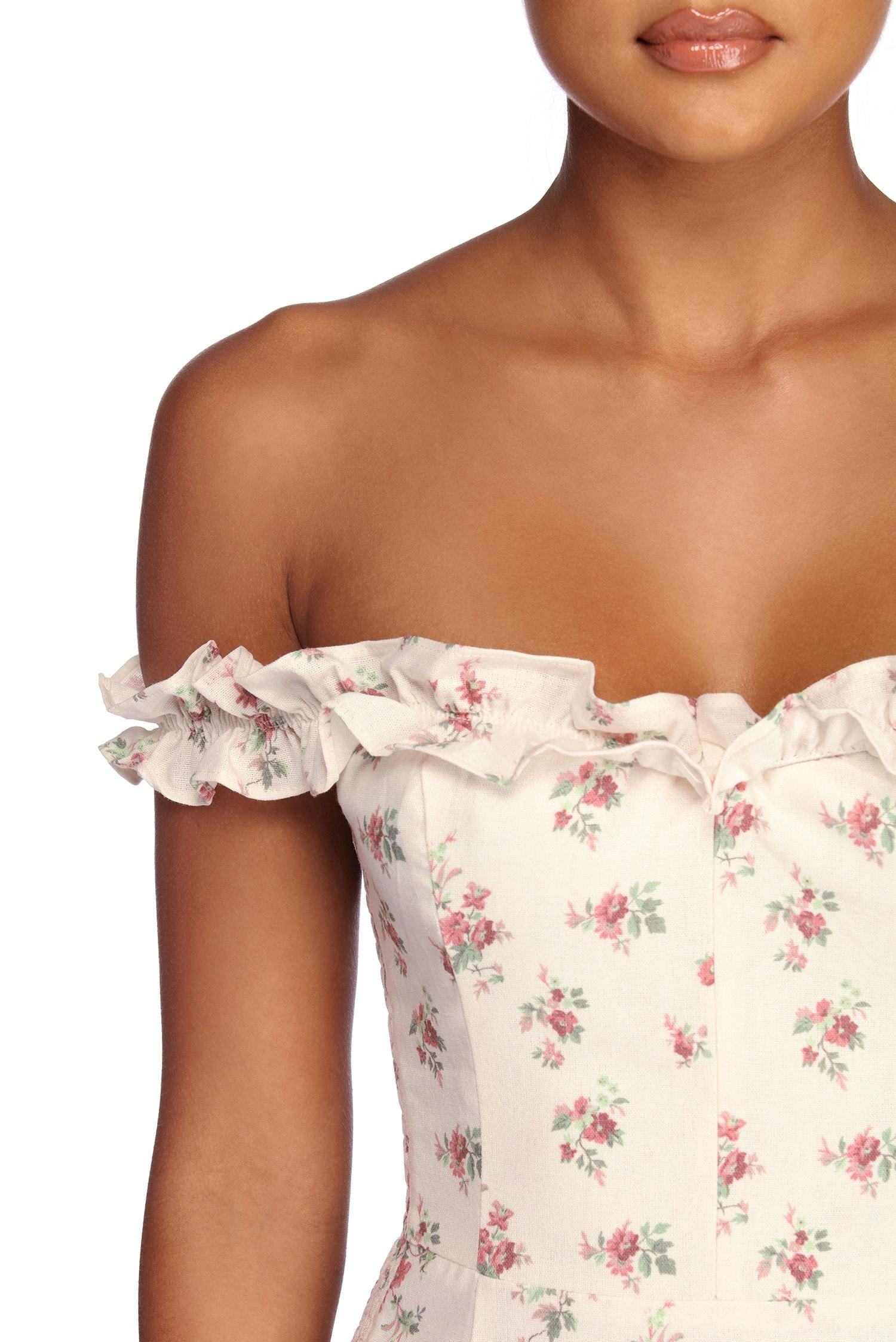 Smocked In Spring Florals Dress  Fashionpara