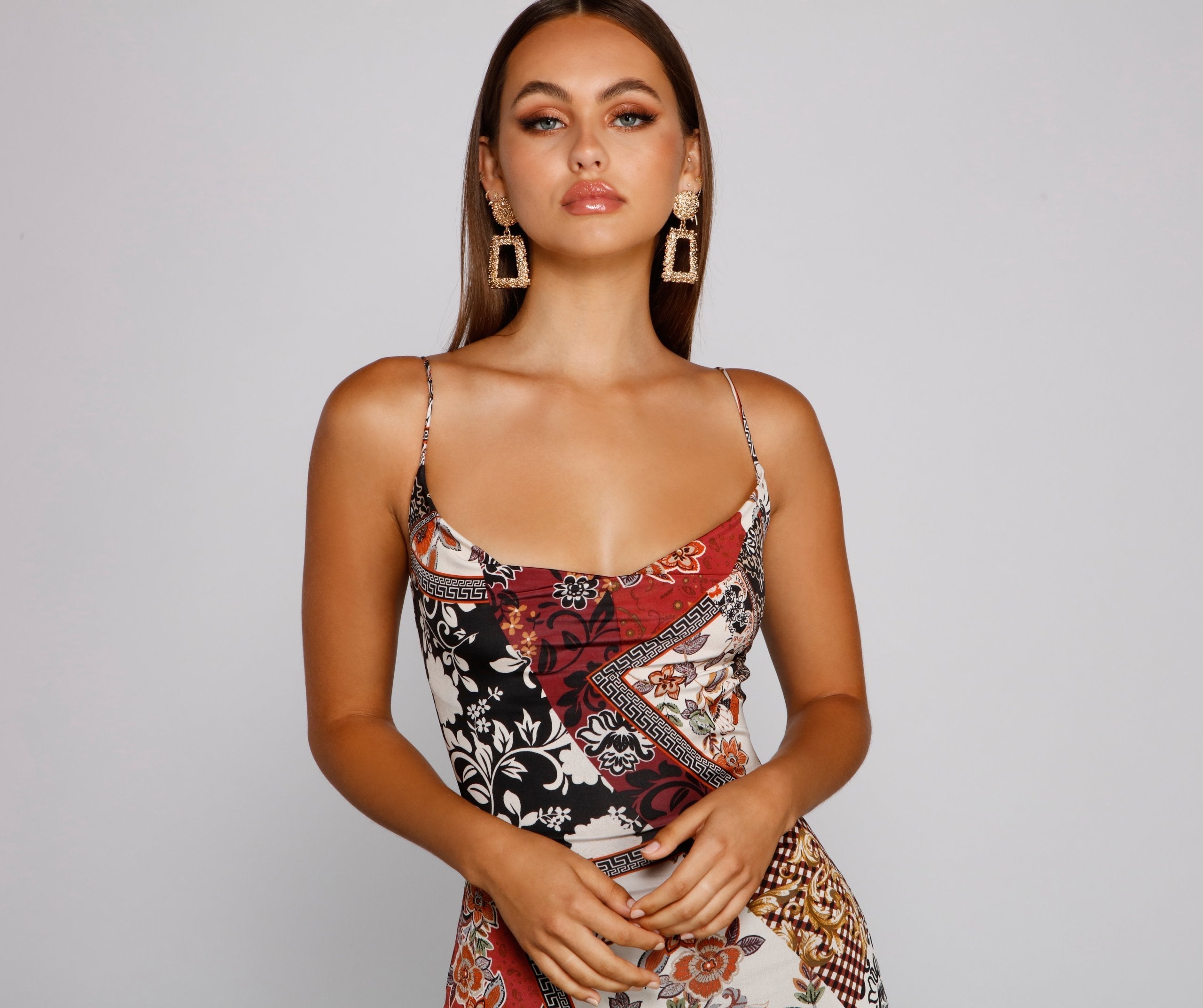 Baroque Bohemian Glam Mini Dress - Fashionpara