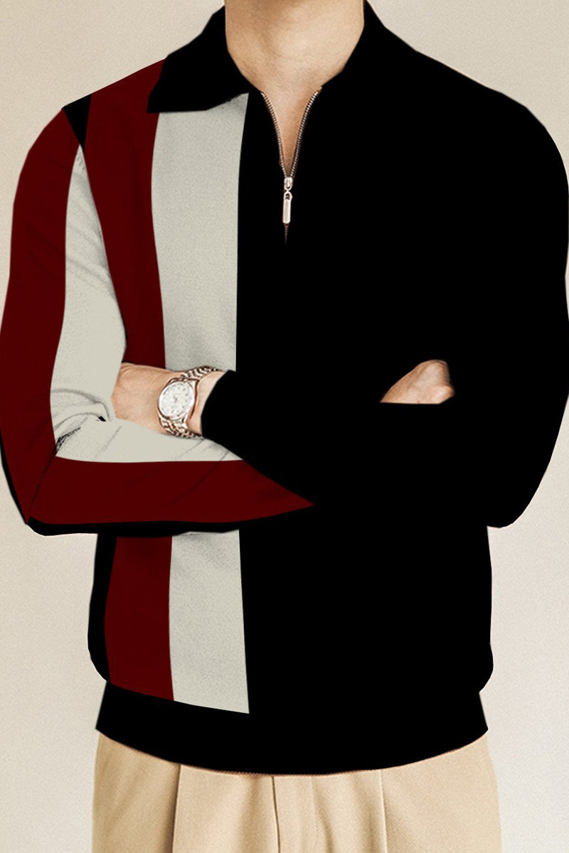 Men's Casual Retro Polo Shirt - Fashionpara