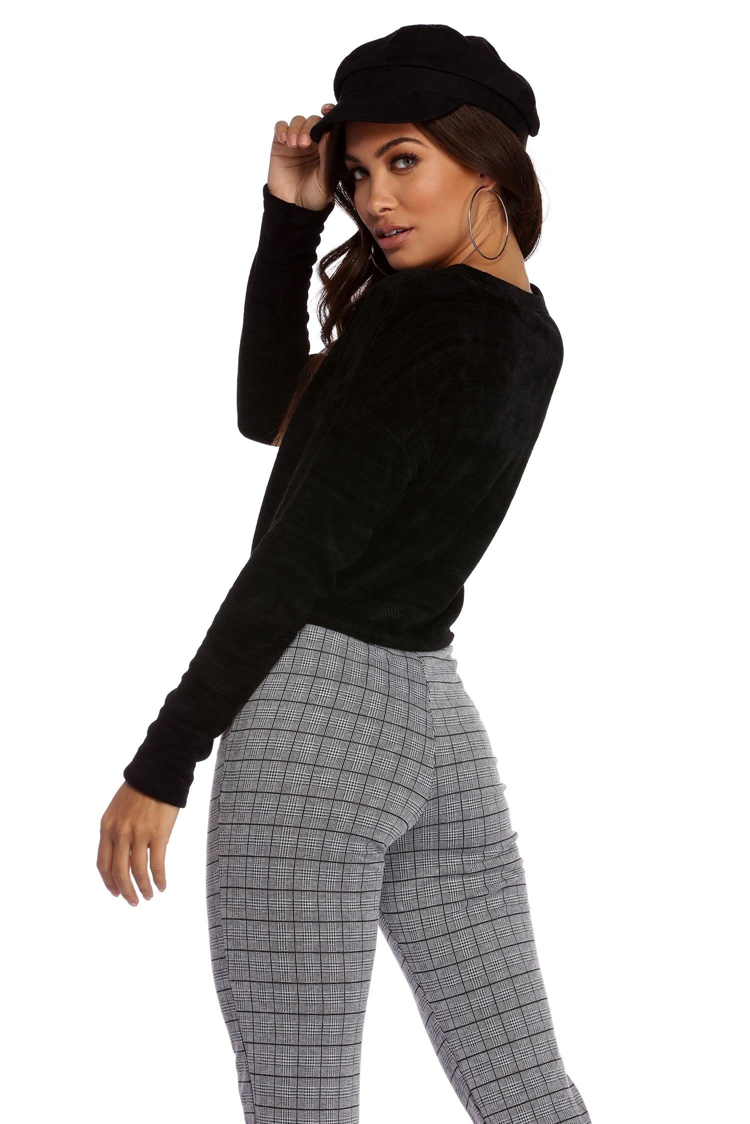 Chenille With You Pullover Top - Fashionpara