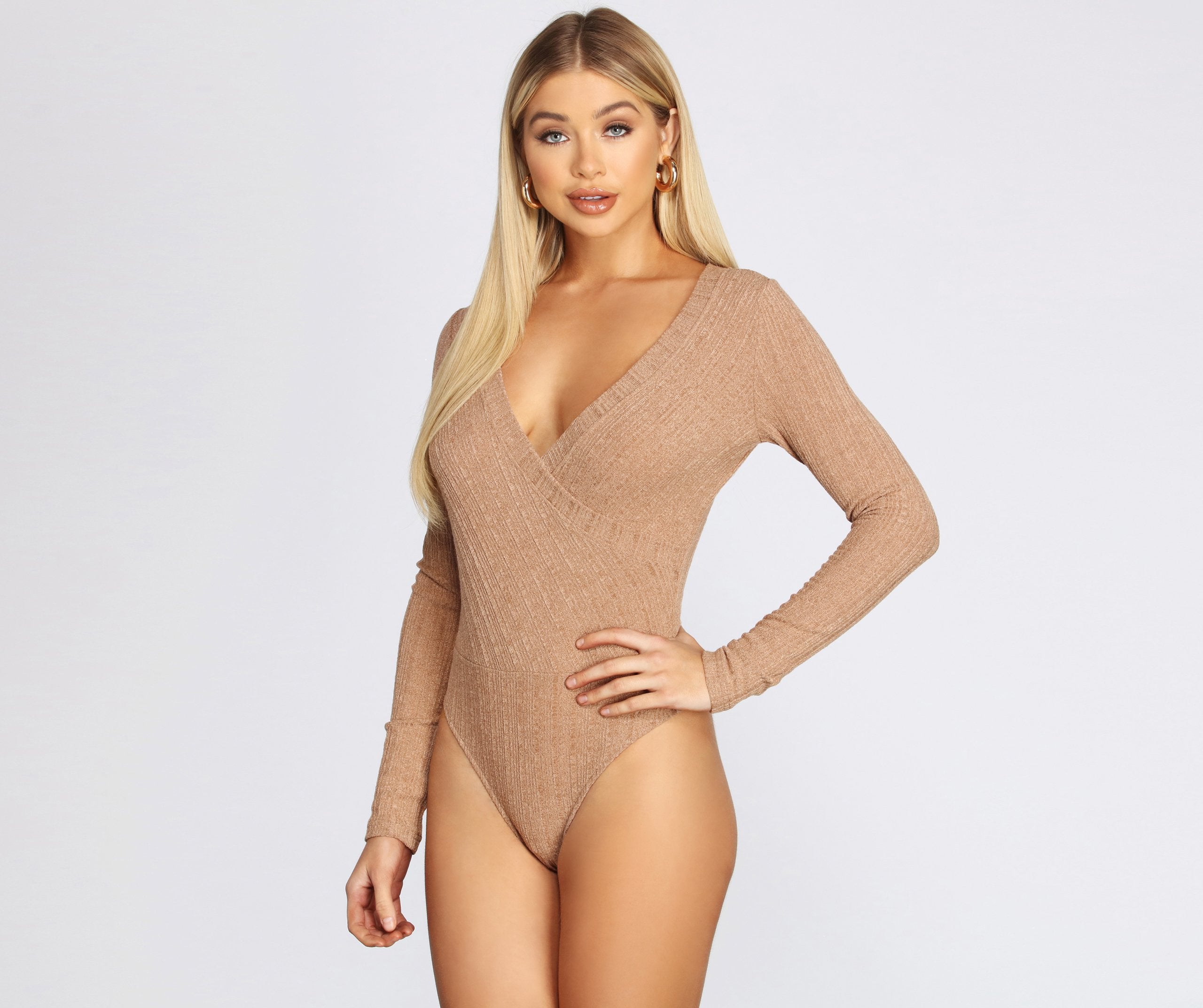 Chill For A Bit Knit Bodysuit - Fashionpara