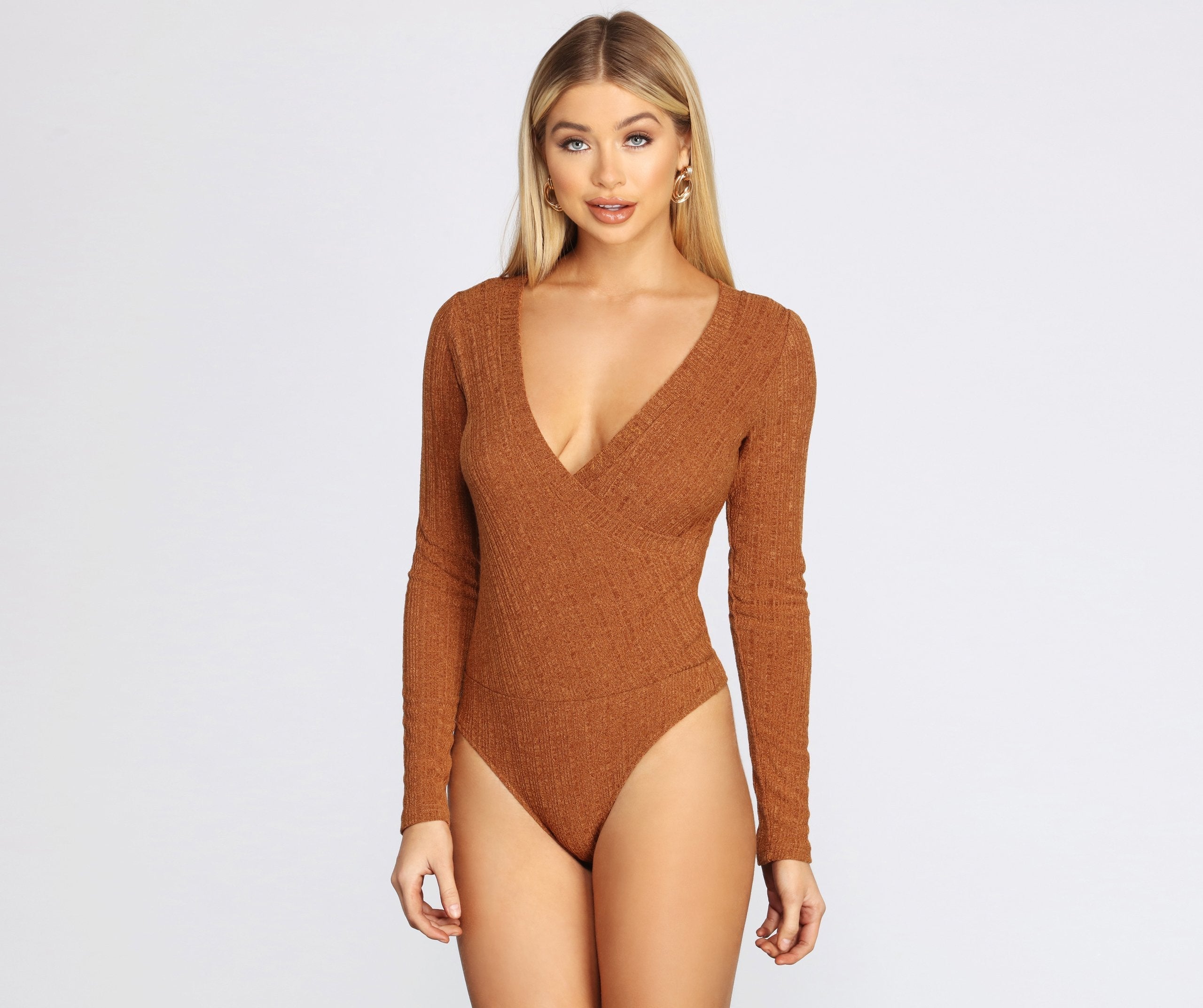 Chill For A Bit Knit Bodysuit - Fashionpara