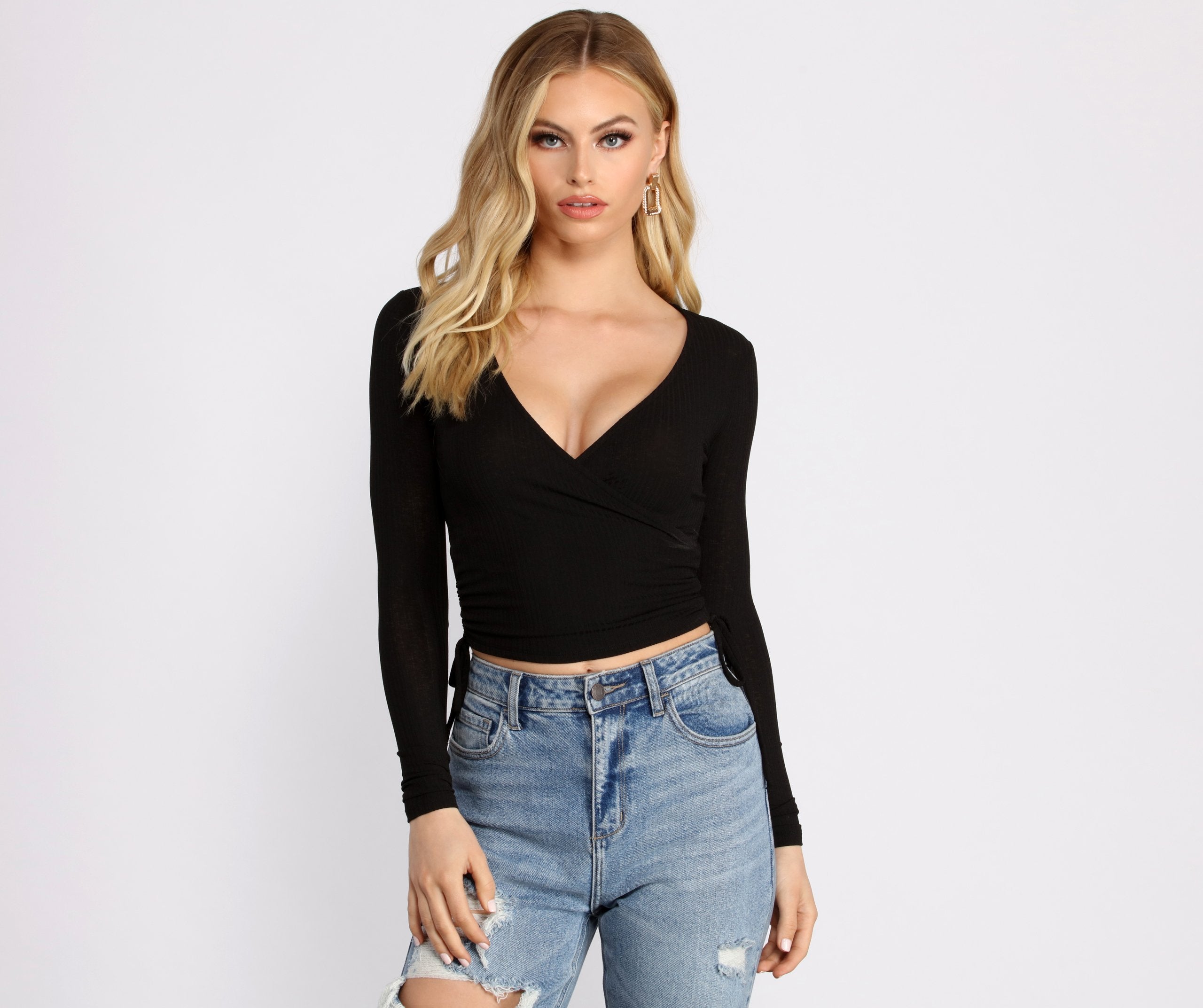 Casual Vibes Ribbed Knit Top - Fashionpara