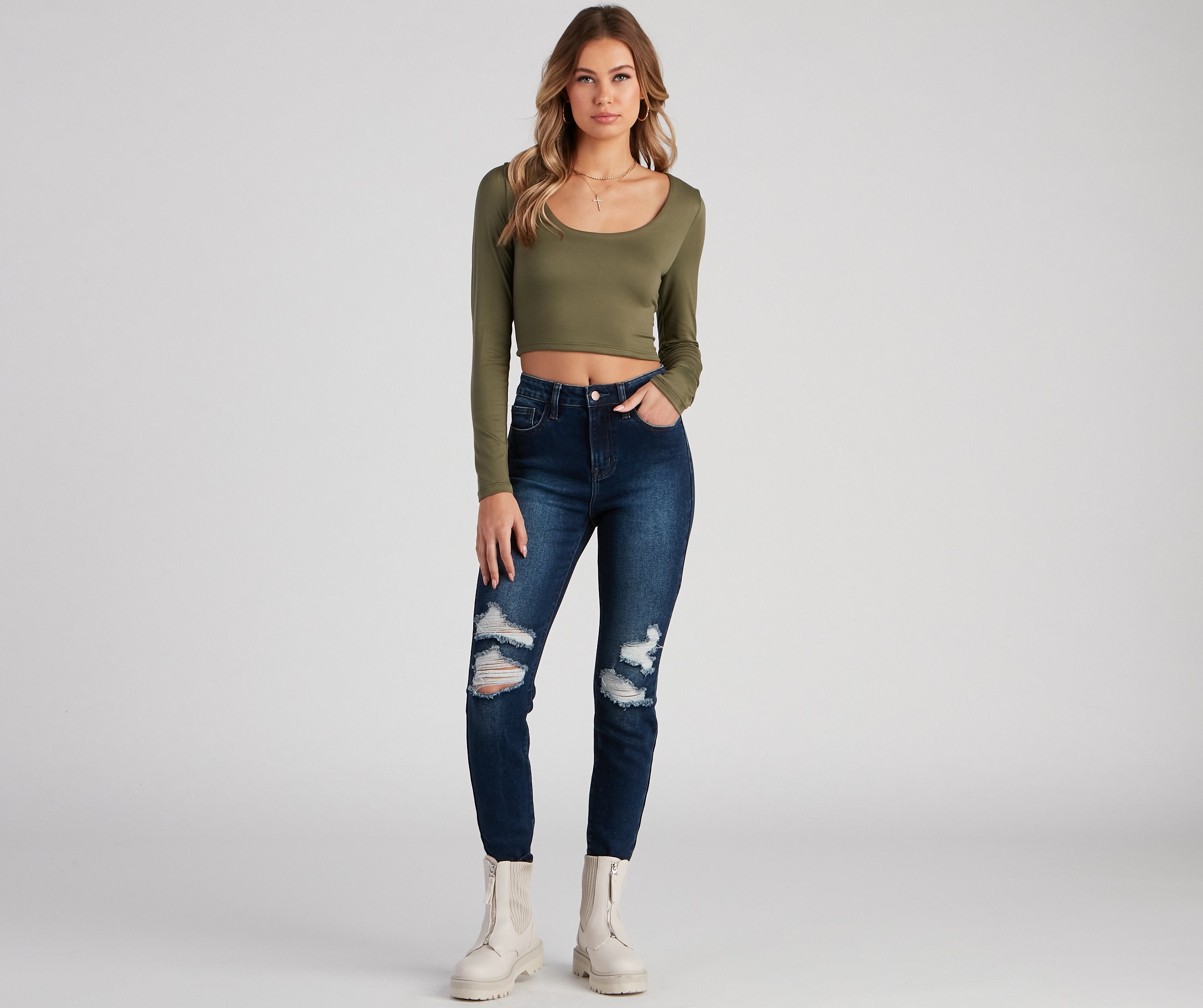 Serve It Up Crop Top - Fashionpara