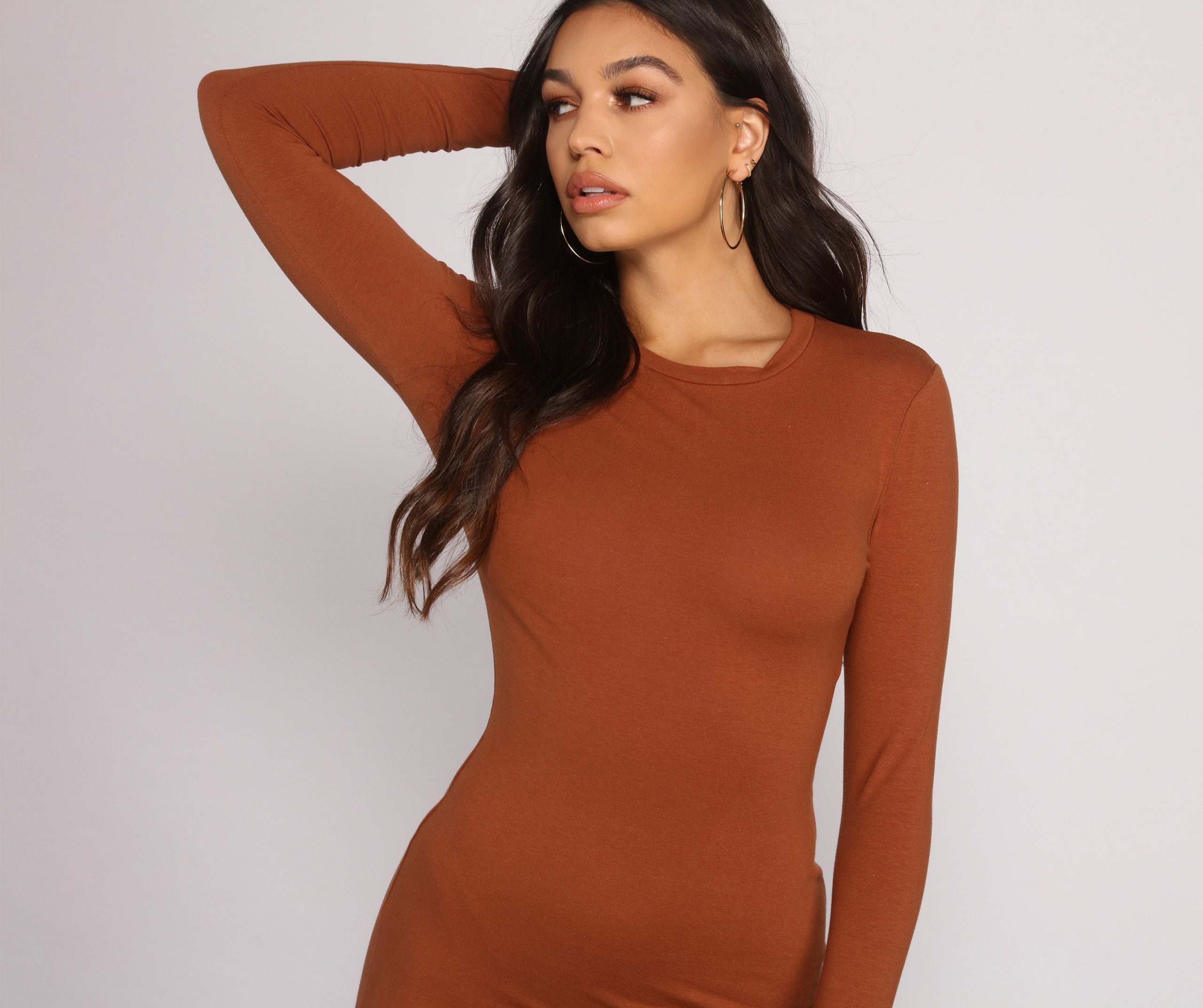 Back to Basics Knit Mini Dress - Fashionpara