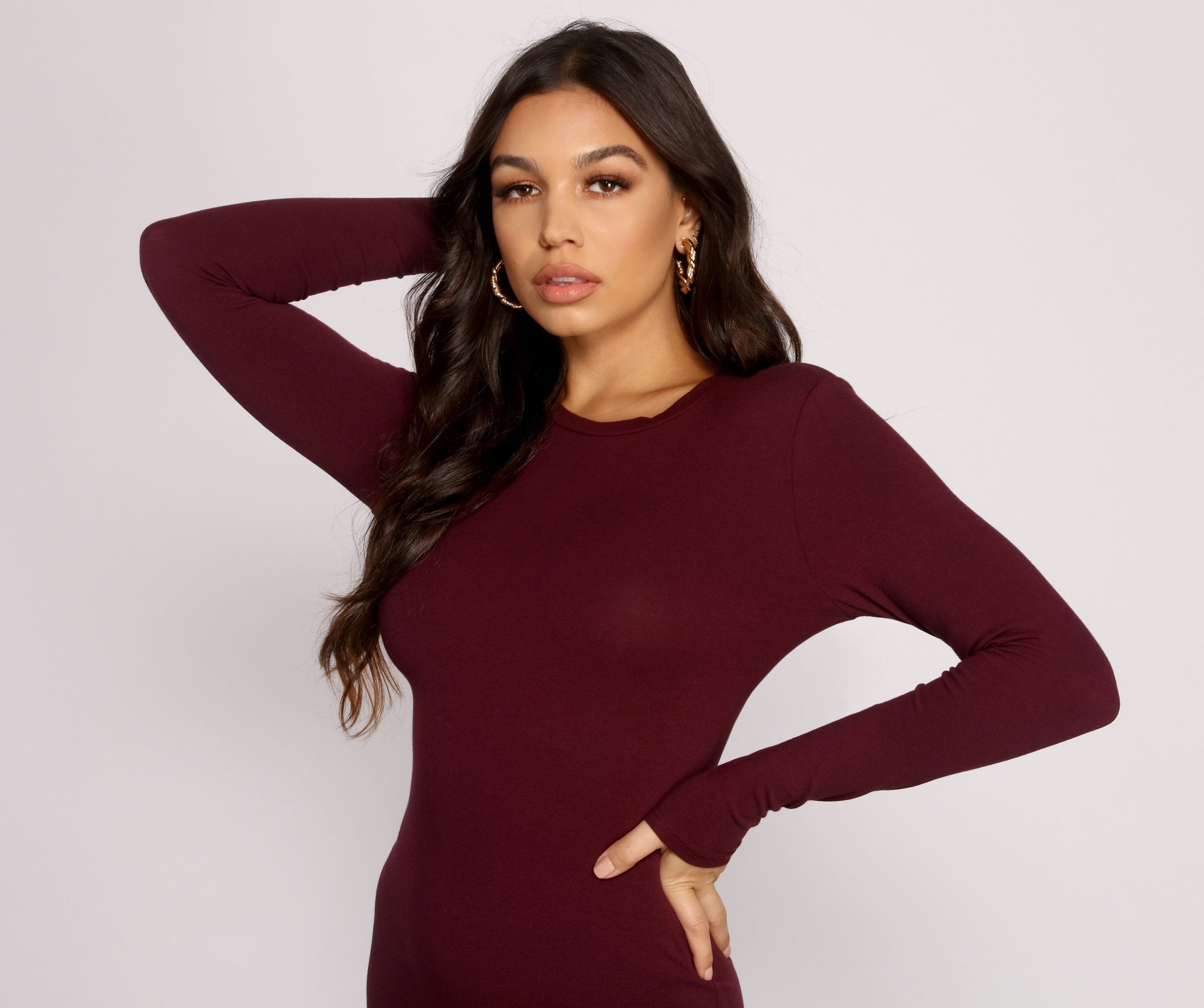 Back to Basics Knit Mini Dress - Fashionpara