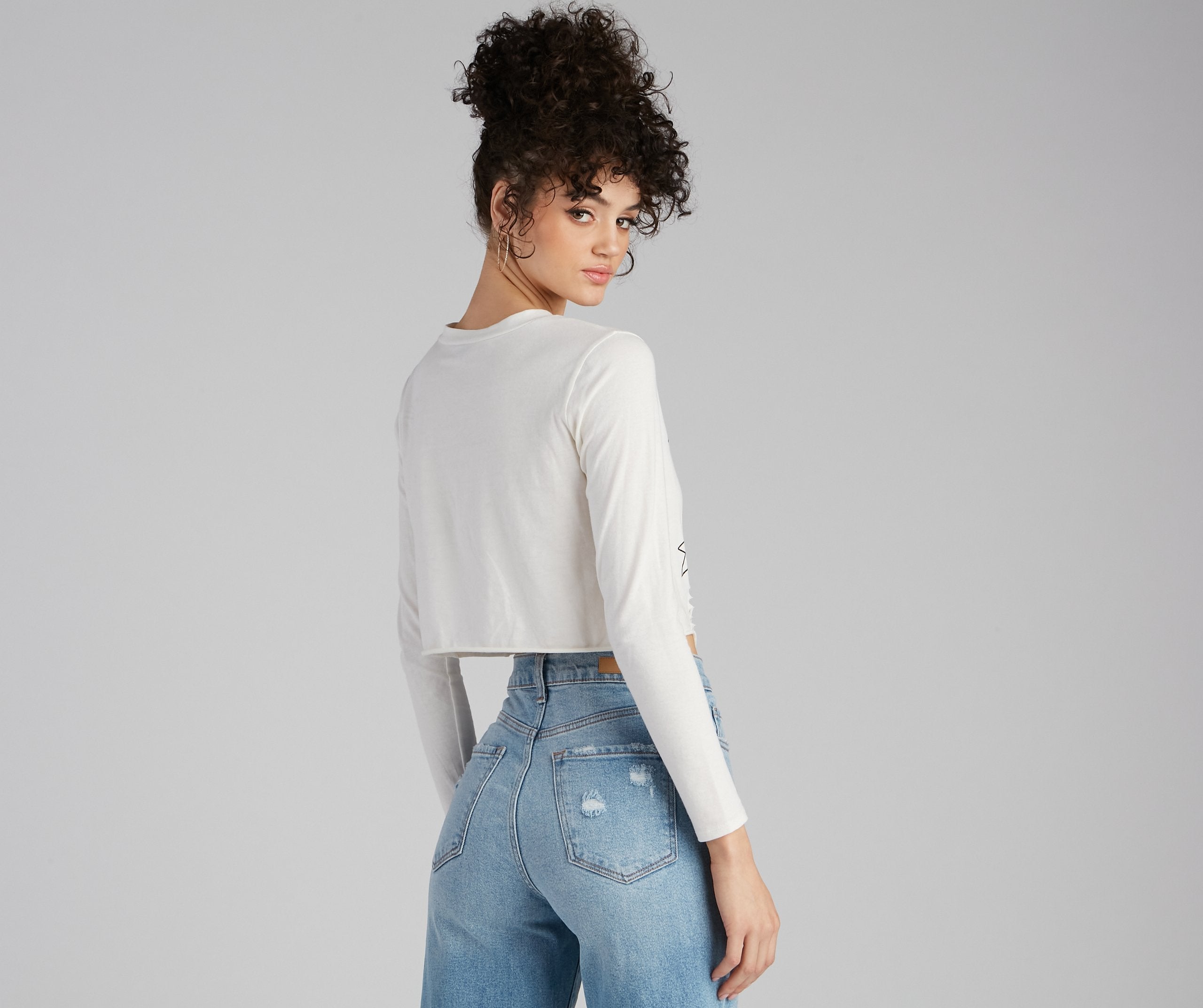 Classic American Slash Graphic Top - Fashionpara