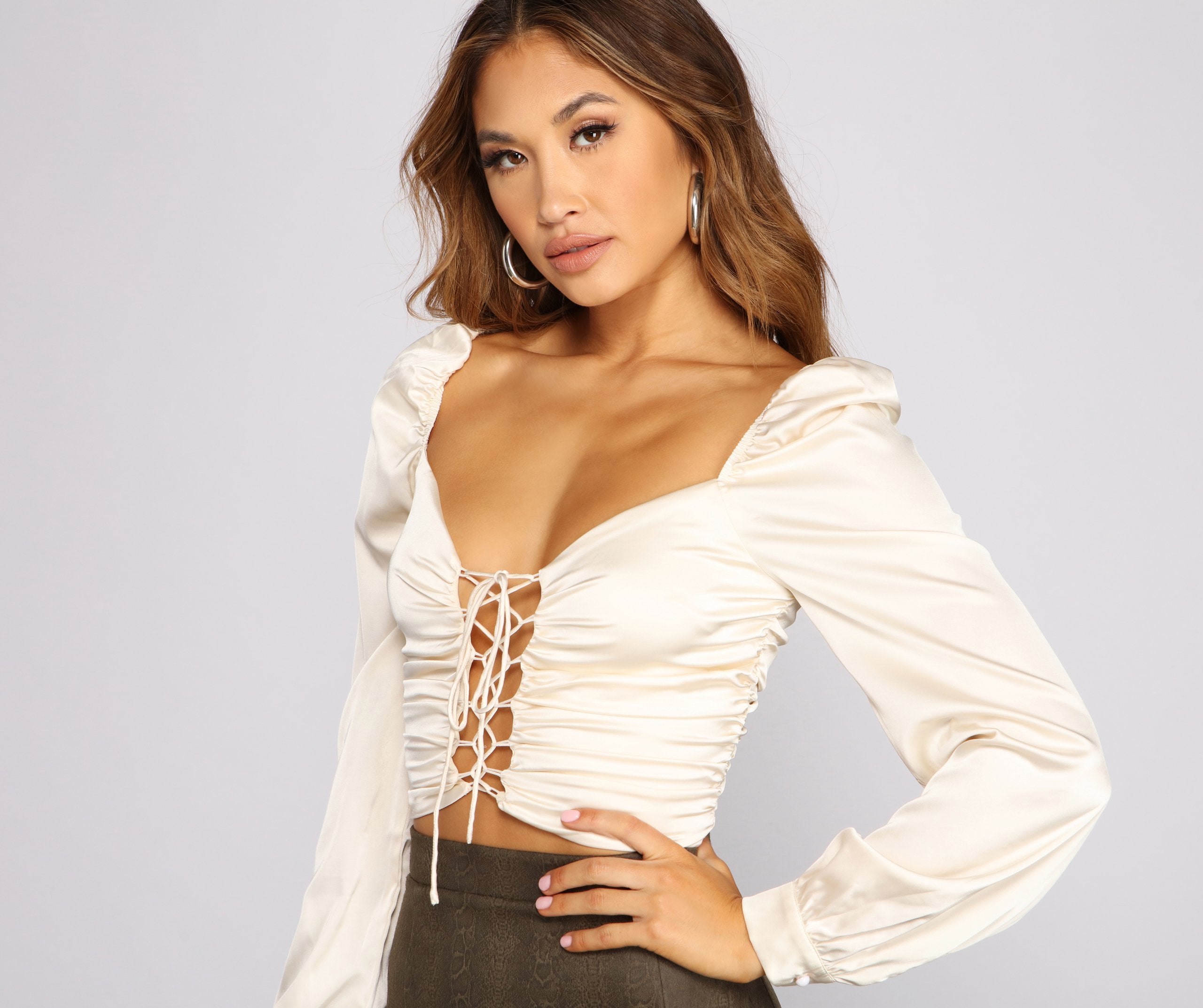 Sleek And Chic Vibes Crop Top Fashionpara
