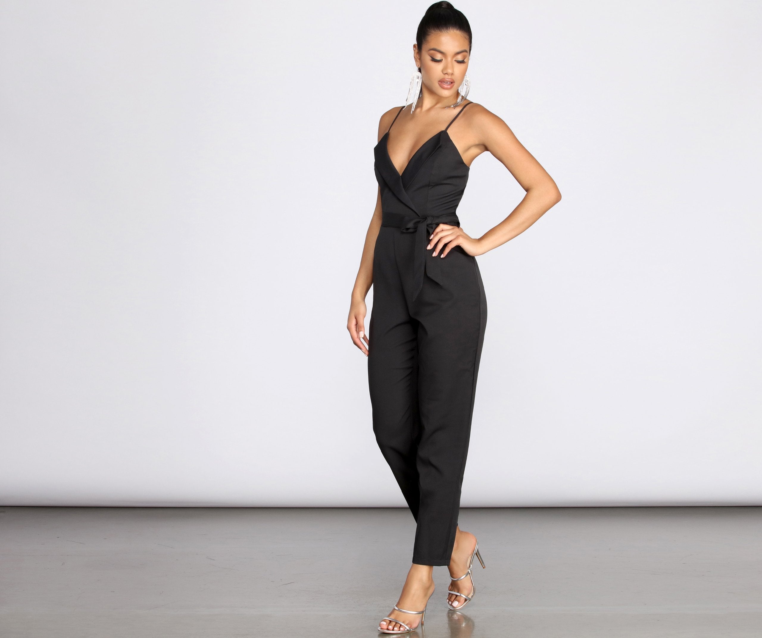 Classic Chic Tapered Jumpsuit - Fashionpara
