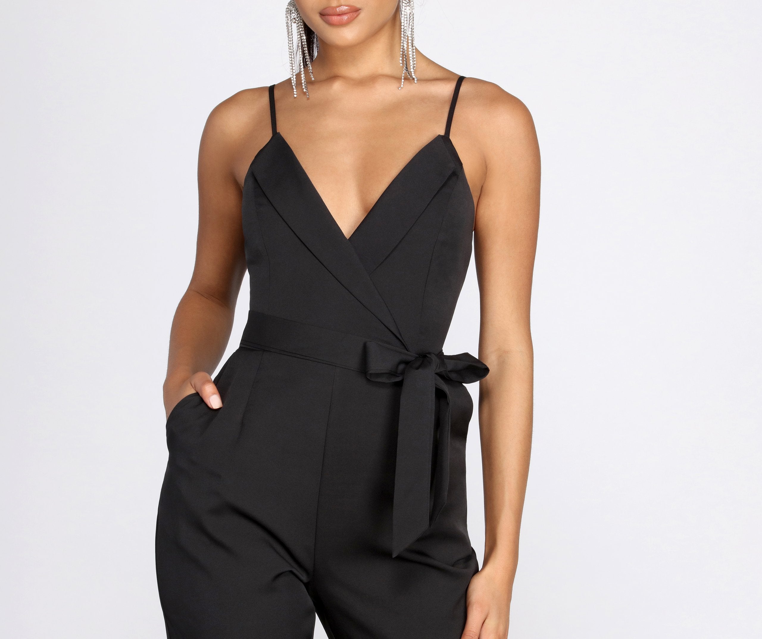 Classic Chic Tapered Jumpsuit - Fashionpara