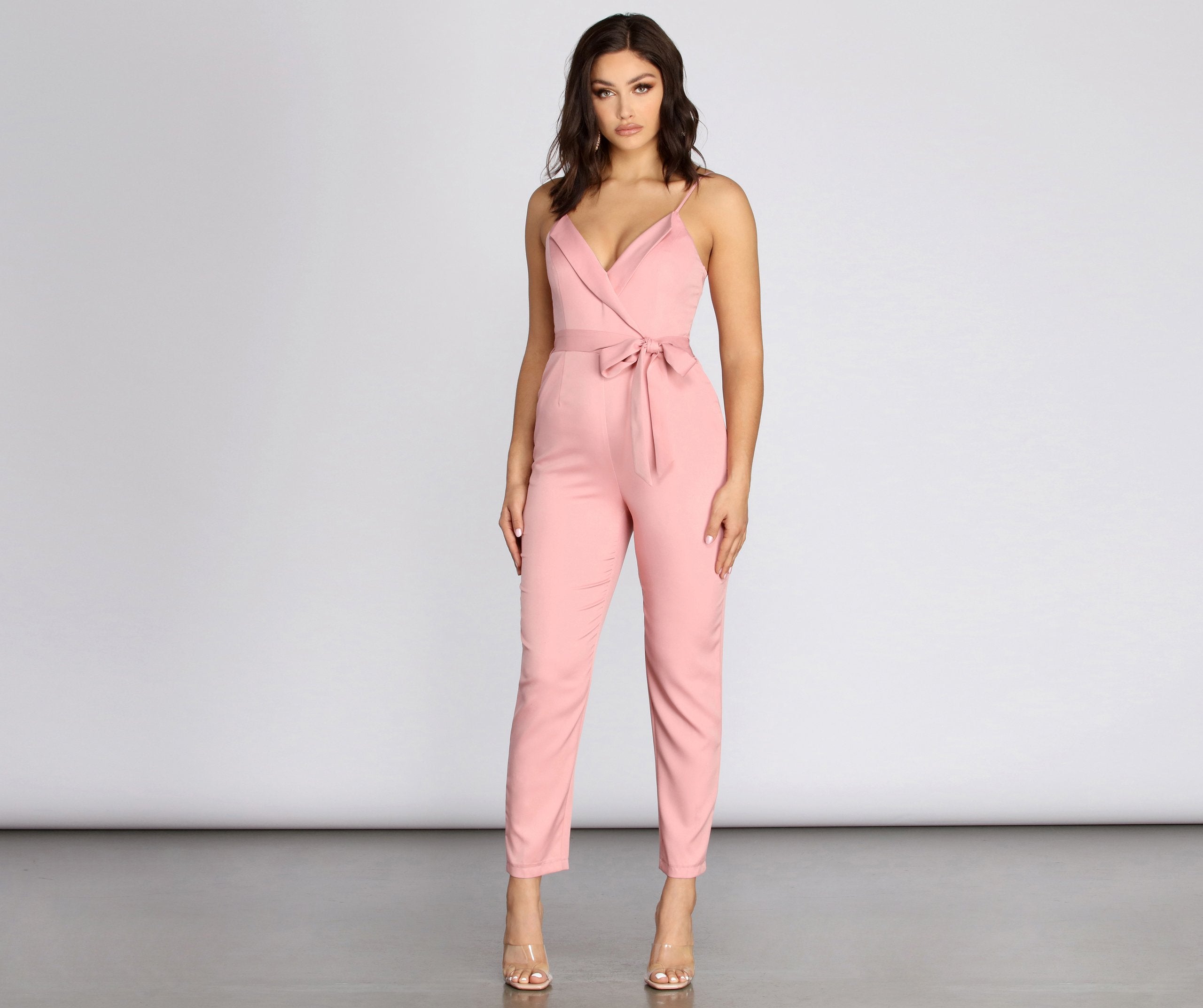 Classic Chic Tapered Jumpsuit - Fashionpara