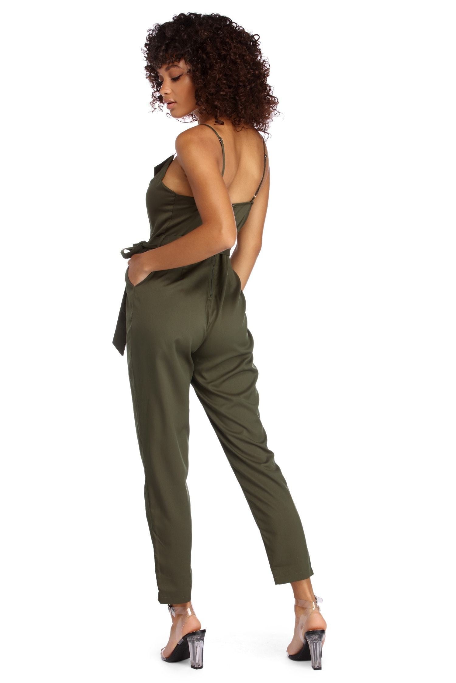 Classic Chic Tapered Jumpsuit - Fashionpara